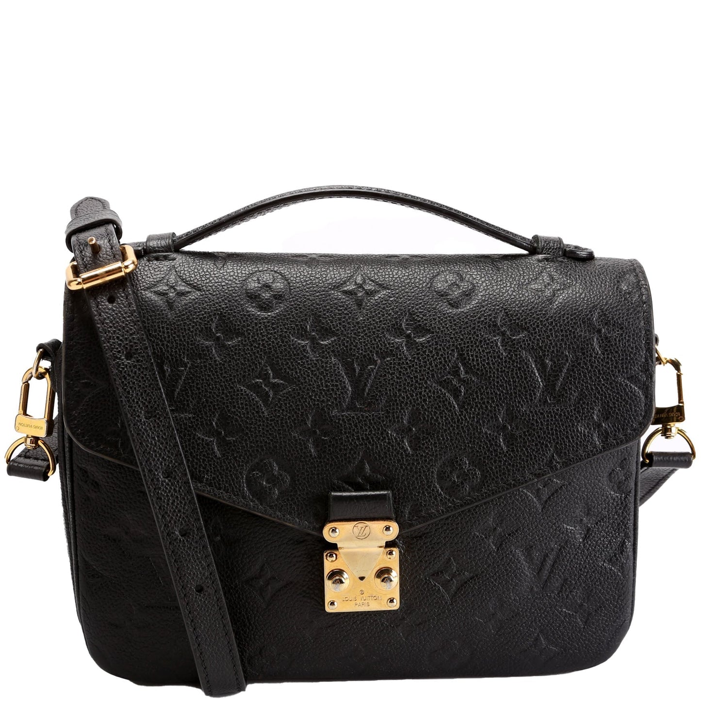 Louis Vuitton Pochette Metis Empreinte Black Clutch Bag Black 13