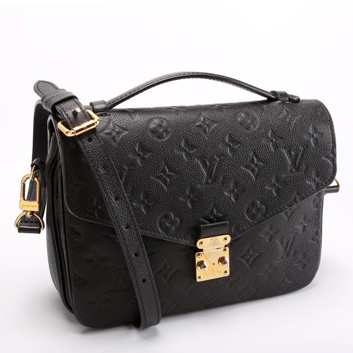Louis Vuitton Pochette Metis Empreinte Black Clutch Bag Black 13