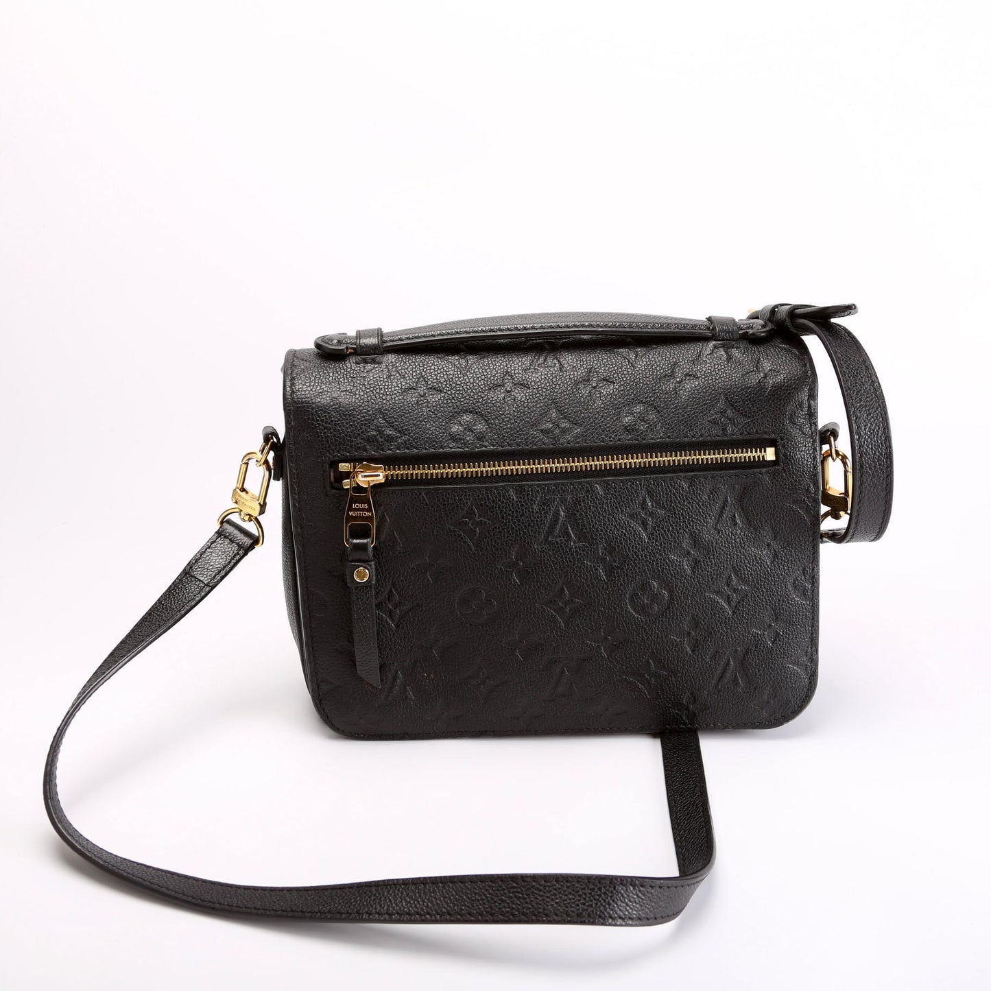 Louis Vuitton Pochette Metis Empreinte Black Clutch Bag Black 13
