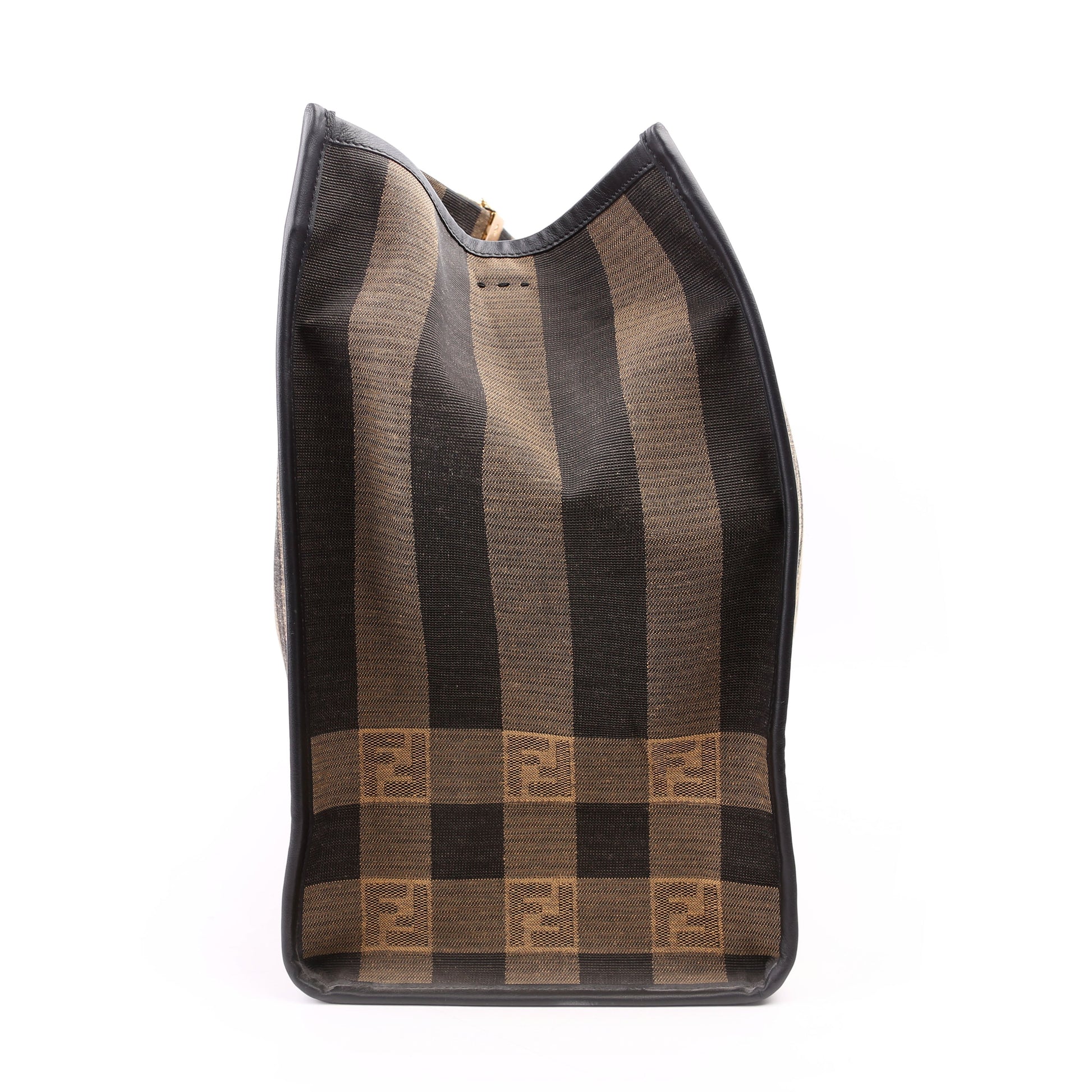 Fendi 8Bh372 Sunshine Shopper Pequin Bag Canvas Travel Bag