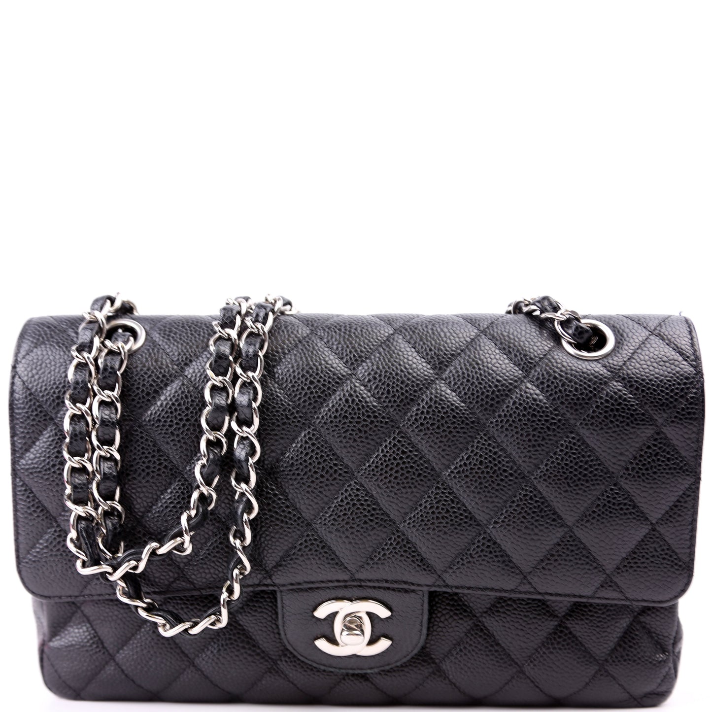 Chanel Classic Flap Caviar Black Handbag