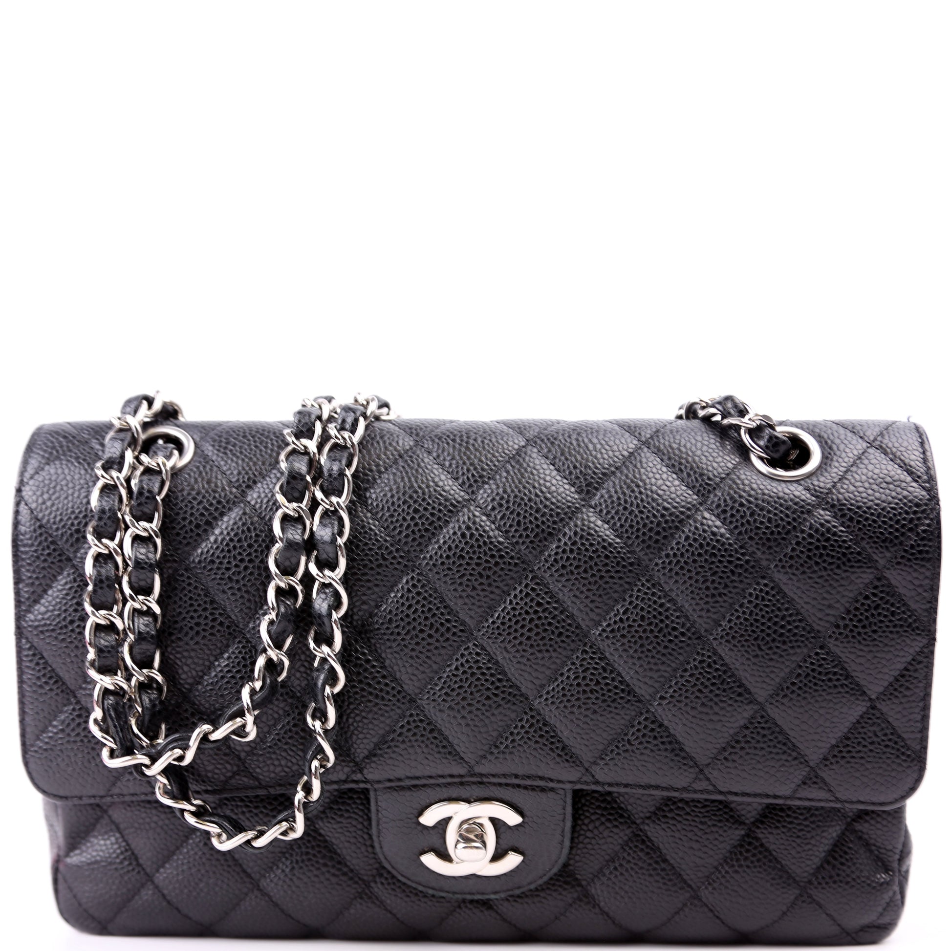 Chanel Classic Flap Caviar Black Handbag