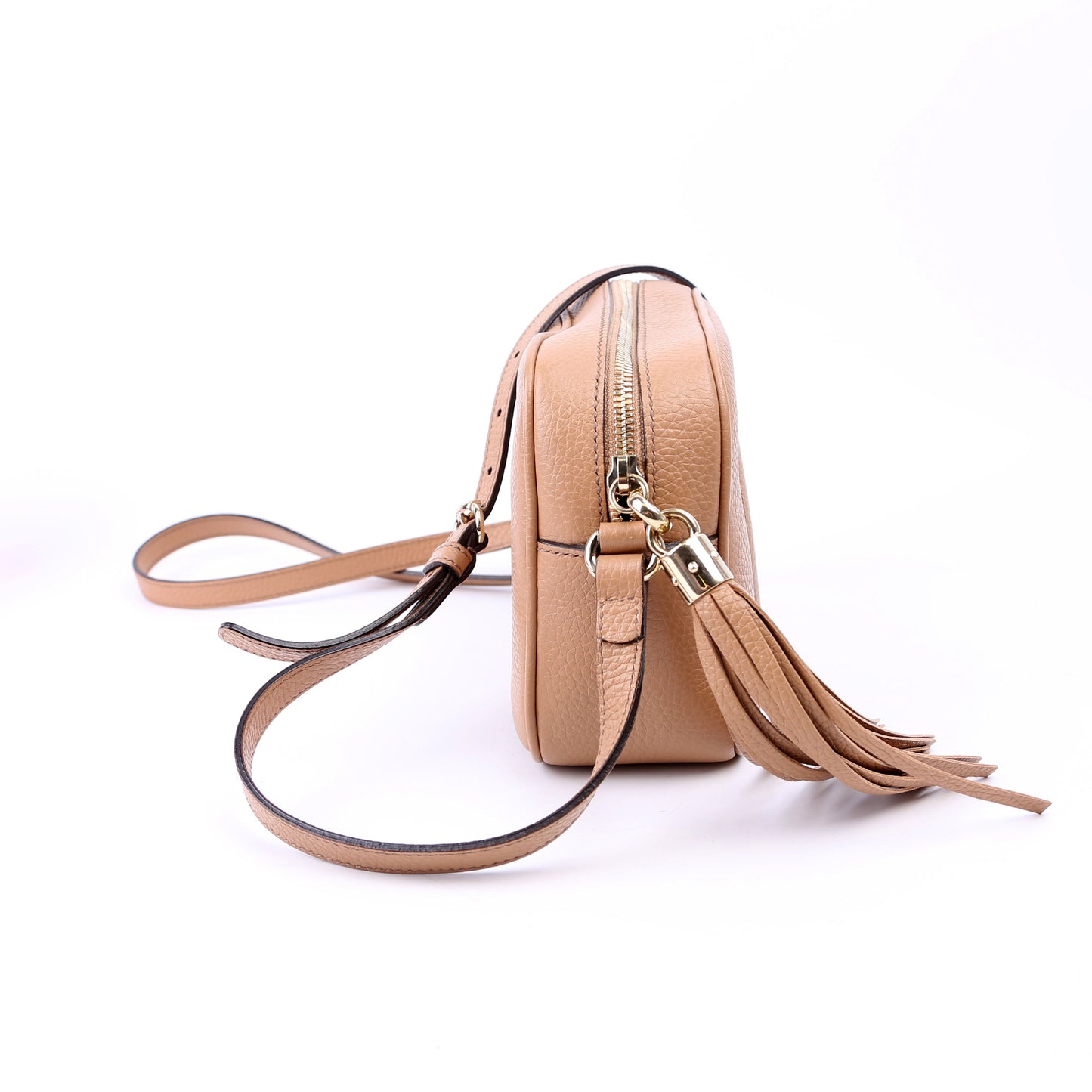 Gucci Soho Disco Tan Crossbody Bag Tan 4