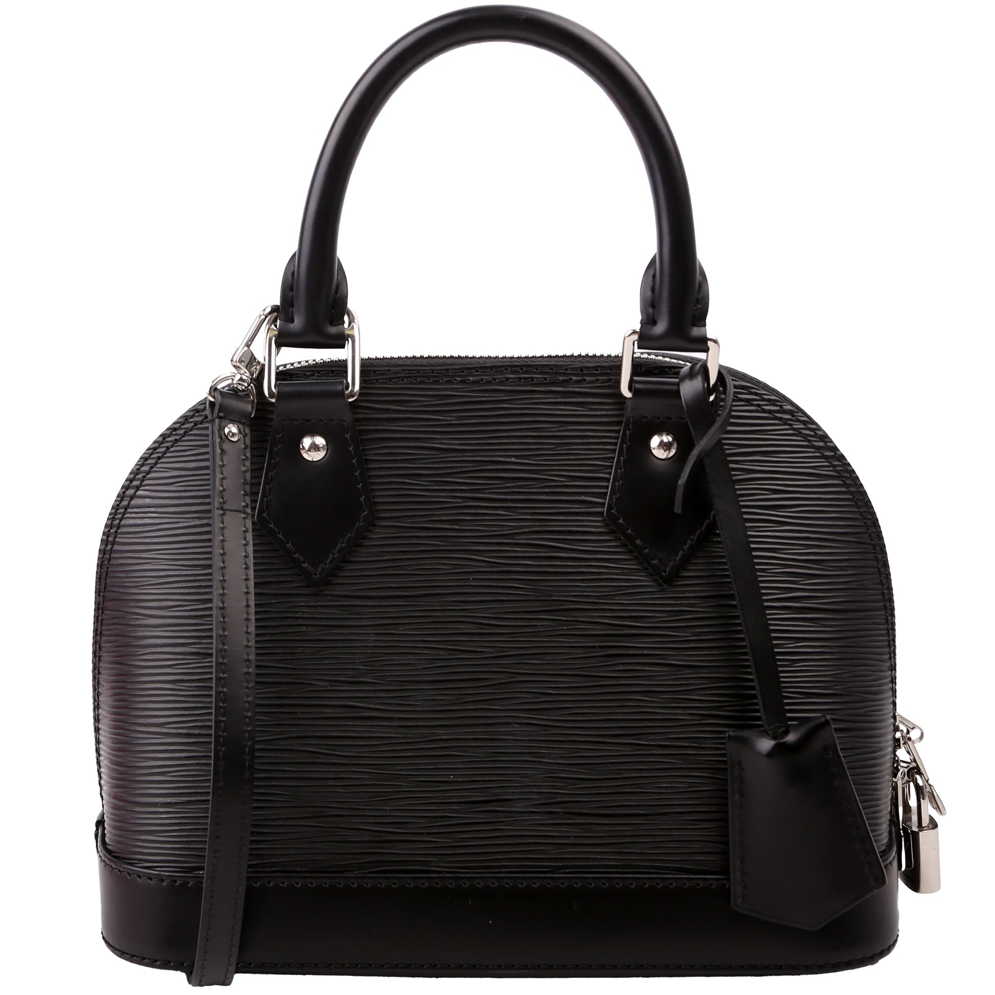 Louis Vuitton Alma BB Epi Black Handbag Epi Black