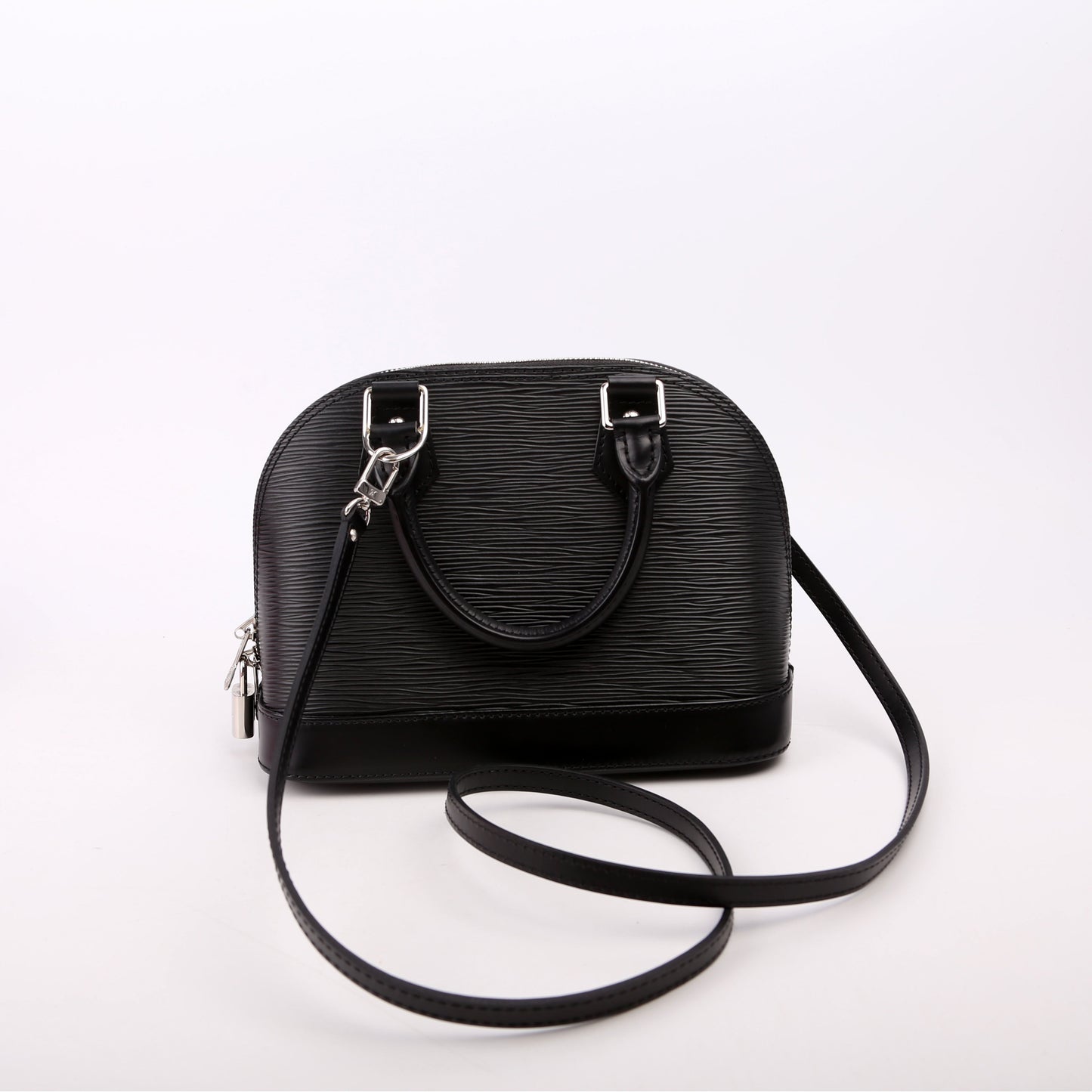 Louis Vuitton Alma BB Epi Black Handbag Epi Black