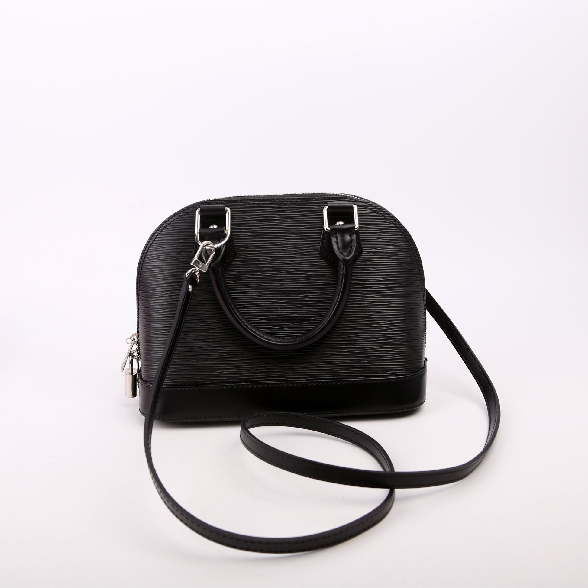 Louis Vuitton Alma BB Epi Black Handbag Epi Black