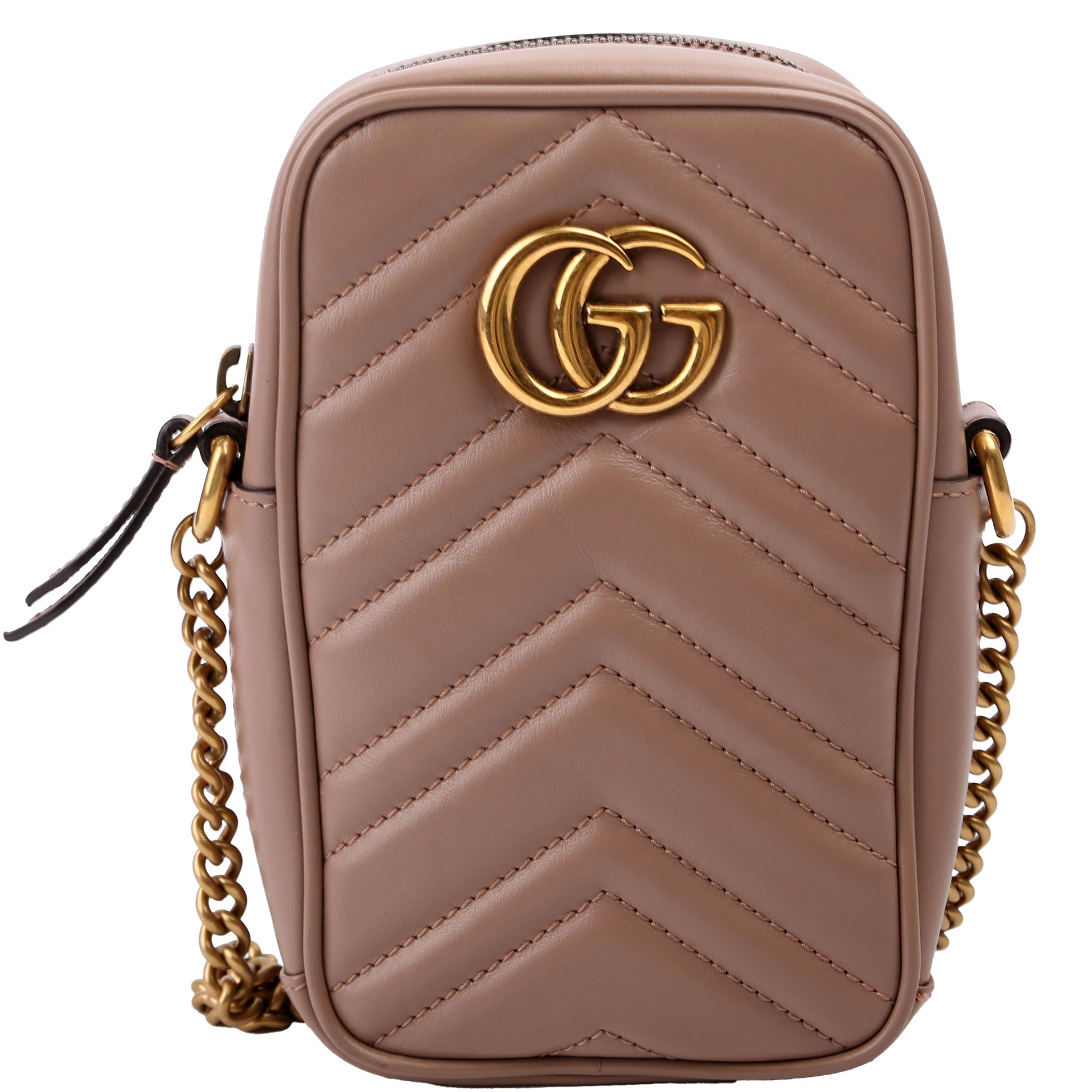 Gucci GG Marmont Nude Mini Travel Bag