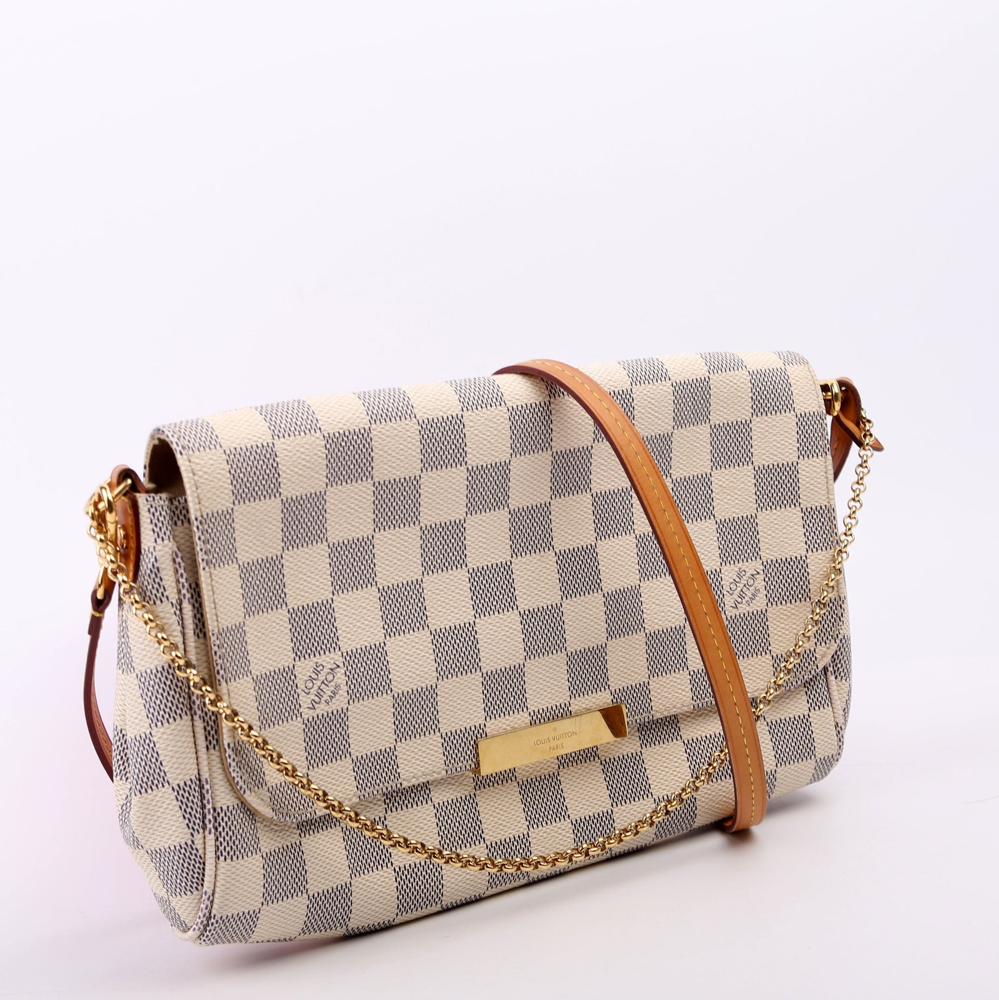 Louis Vuitton Favorite MM Azur Damier Handbag Azur 5