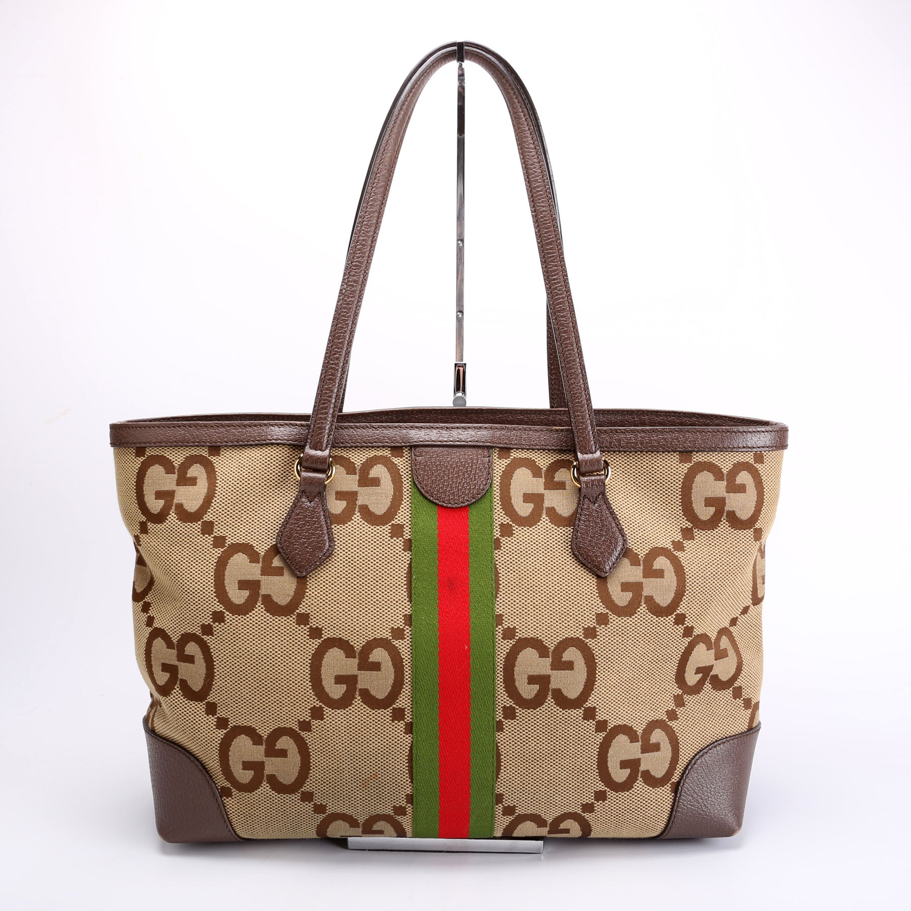 Gucci Jumbo GG Ophidia Brown Tote Bag