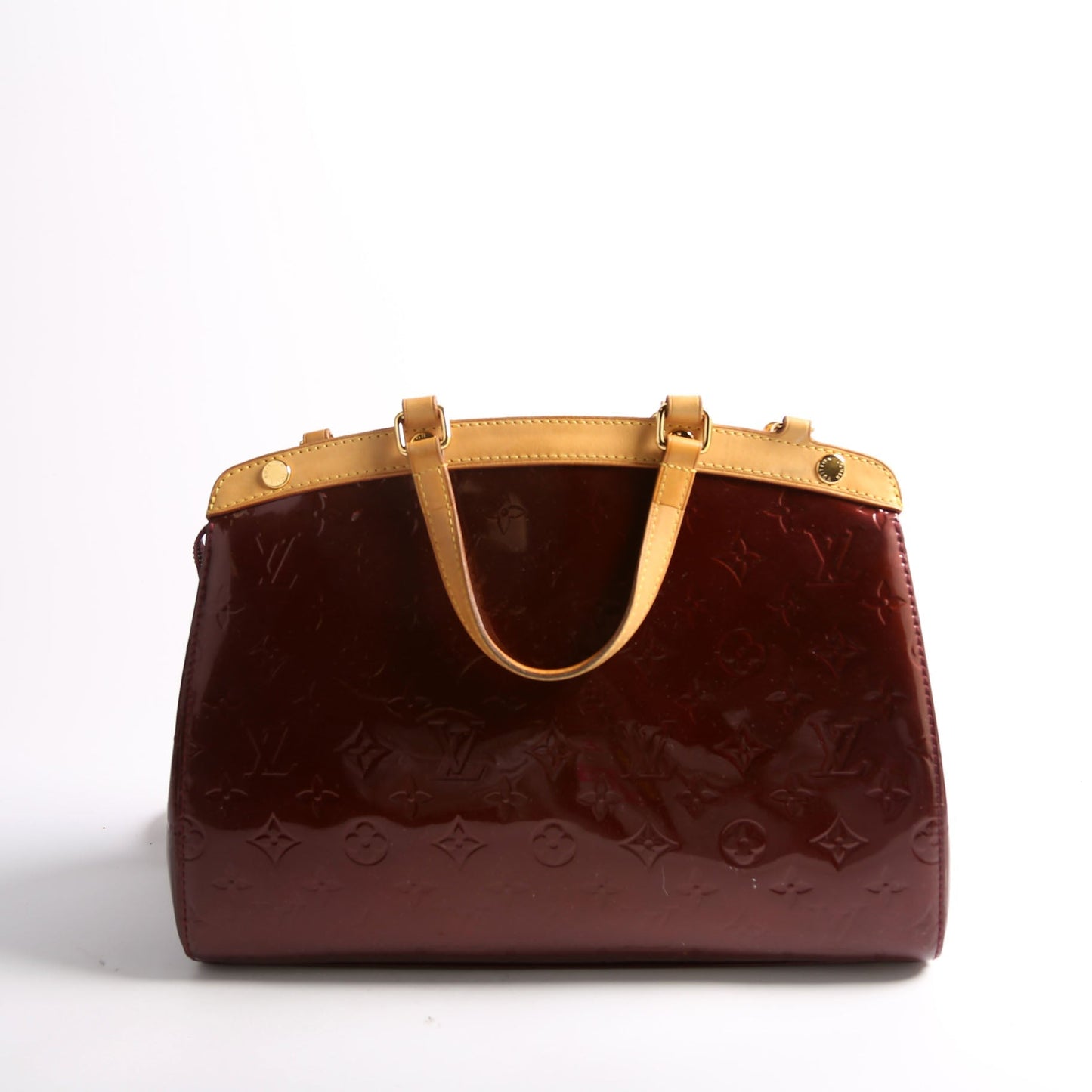 Louis Vuitton Brea MM Burgundy Vernis Handbag