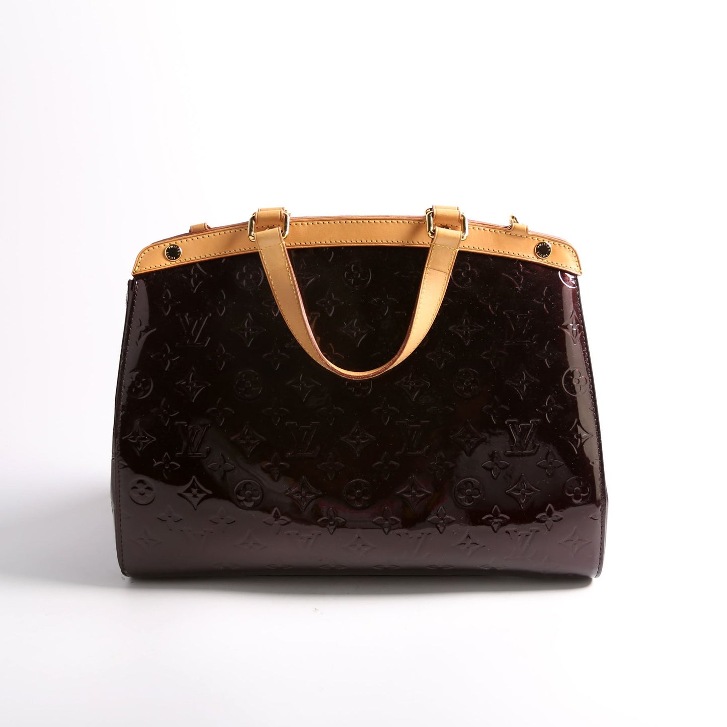 Louis Vuitton Brea GM Burgundy Vernis Handbag Burgundy 2