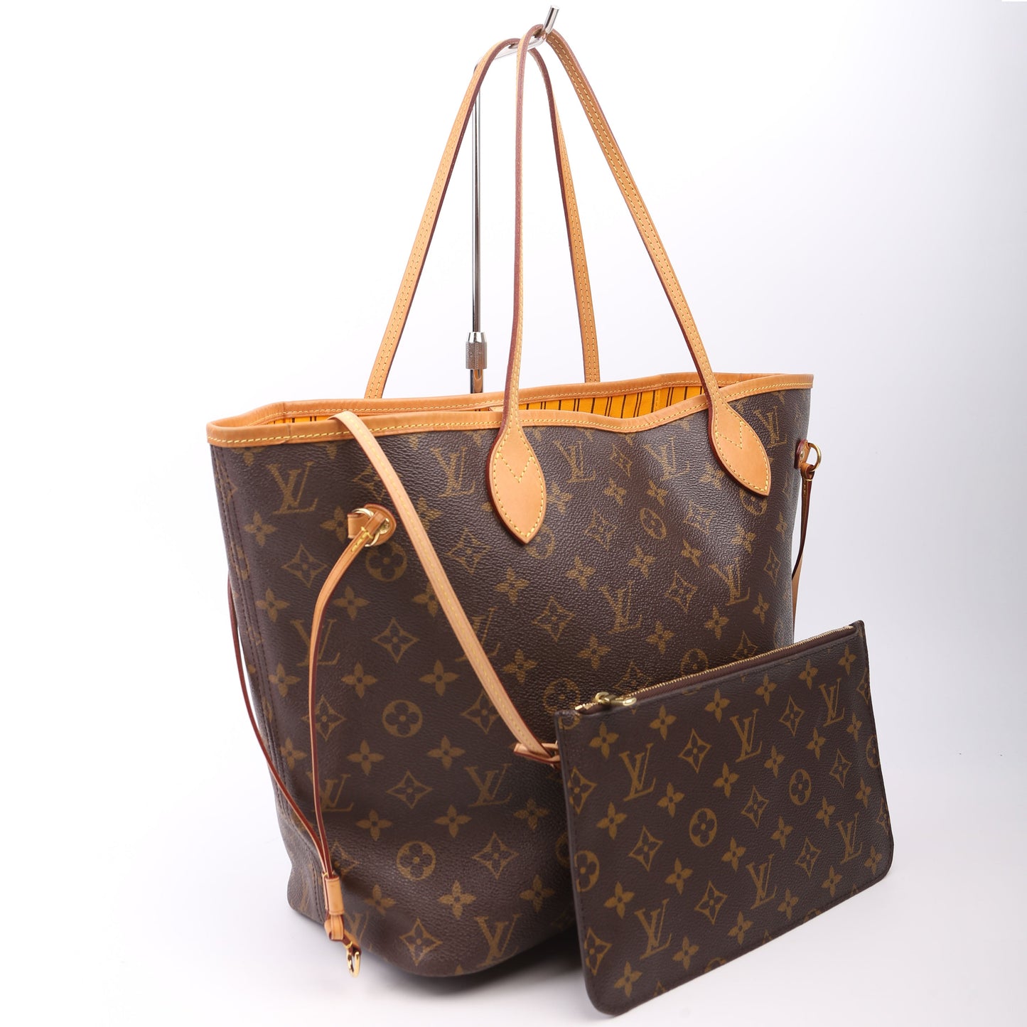 Louis Vuitton Neverfull MM Monogram Yellow Wallet Case