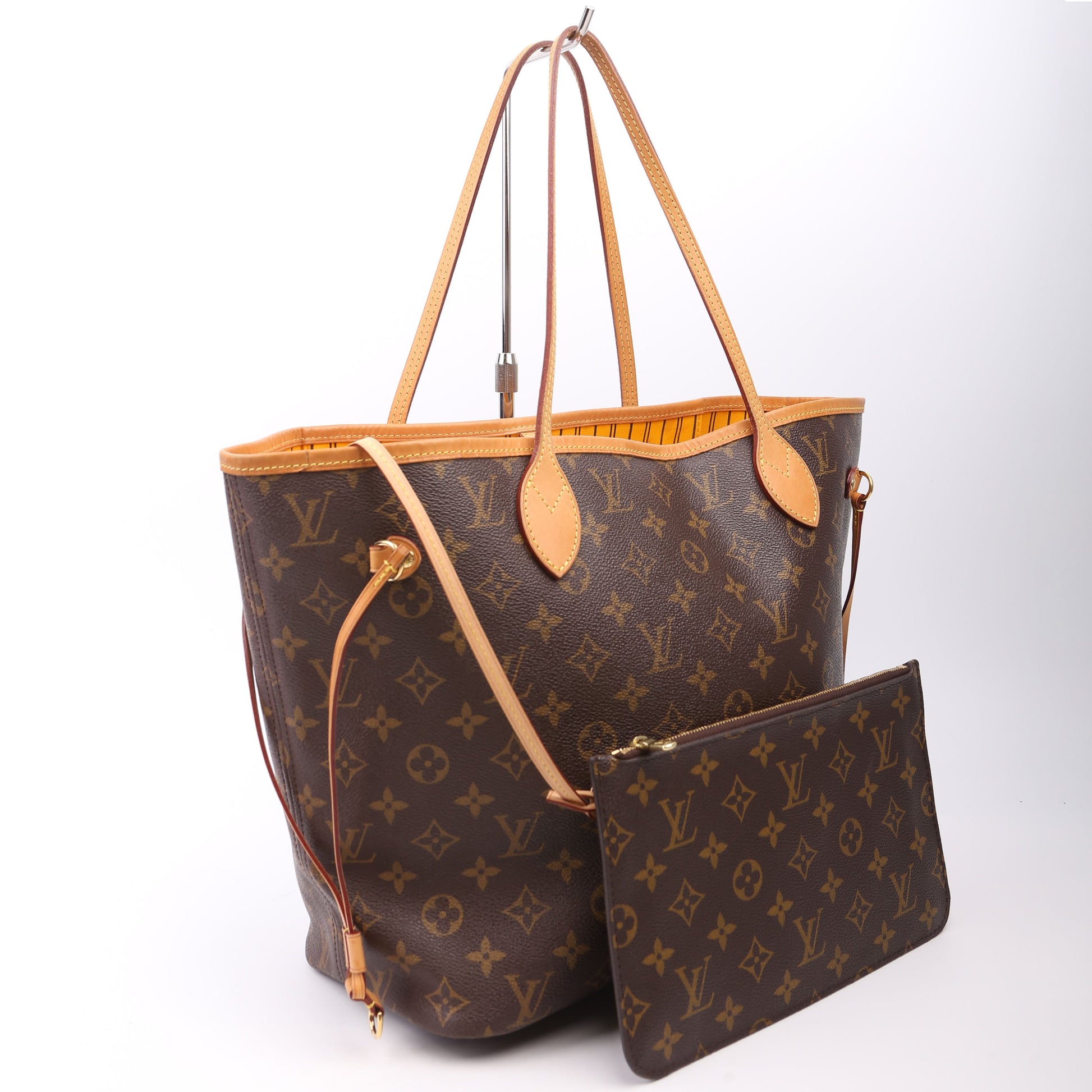 Louis Vuitton Neverfull MM Monogram Yellow Wallet Case