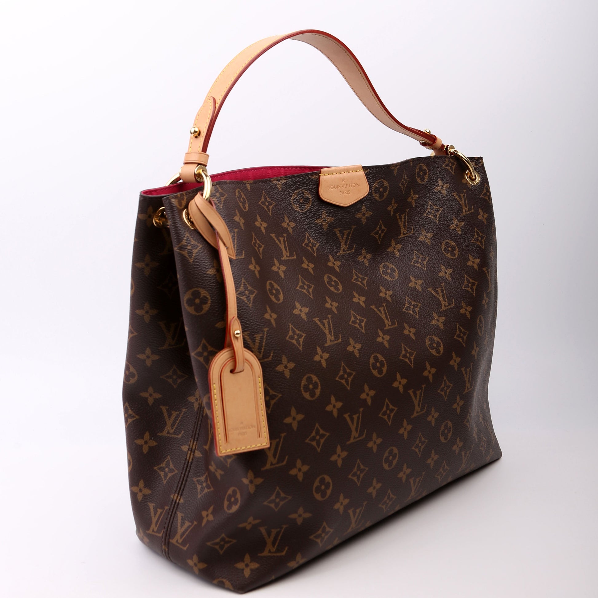 Louis Vuitton Graceful MM Berry Monogram Handbag Berry 2