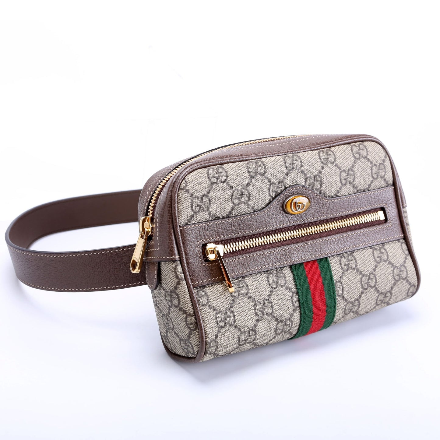 Gucci Ophidia Brown Beige Mini Belt