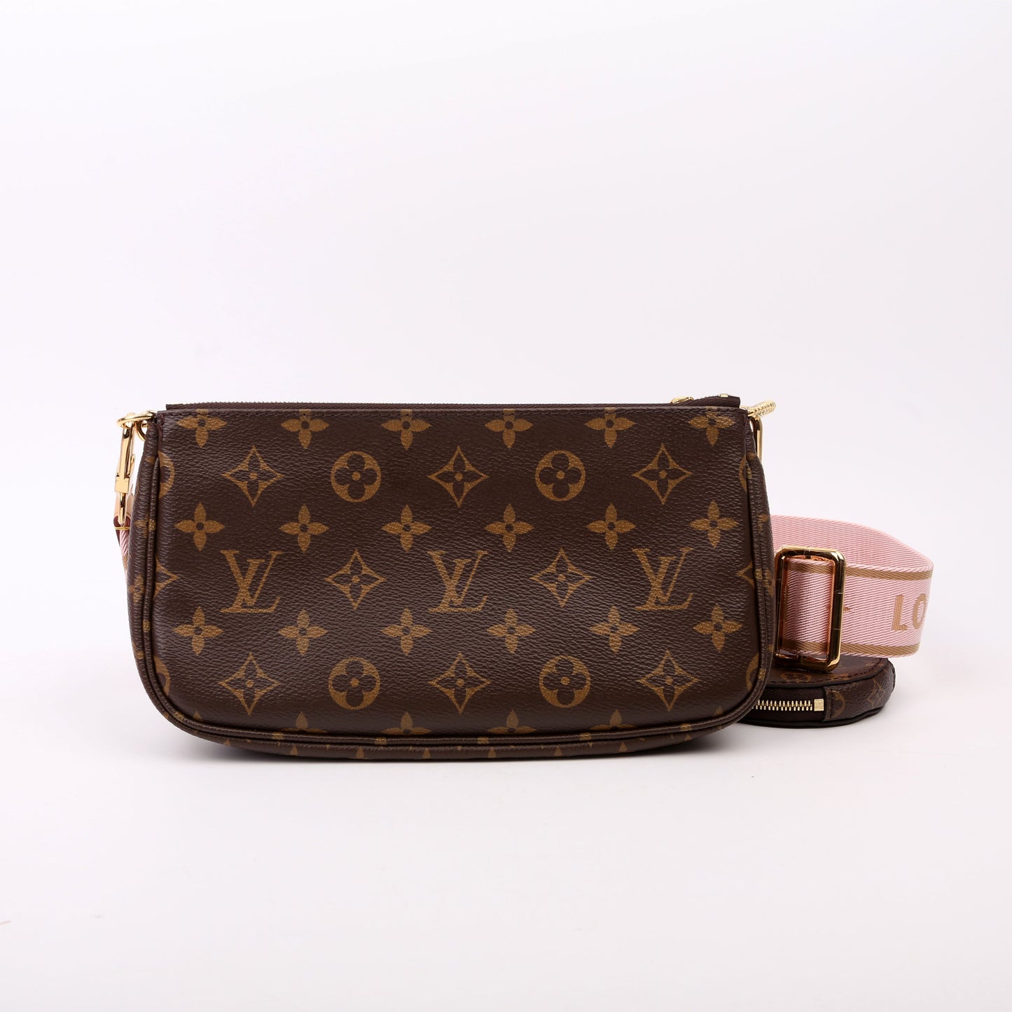 Louis Vuitton Multi Pochette Monogram Pink Clutch Bag Pink 8