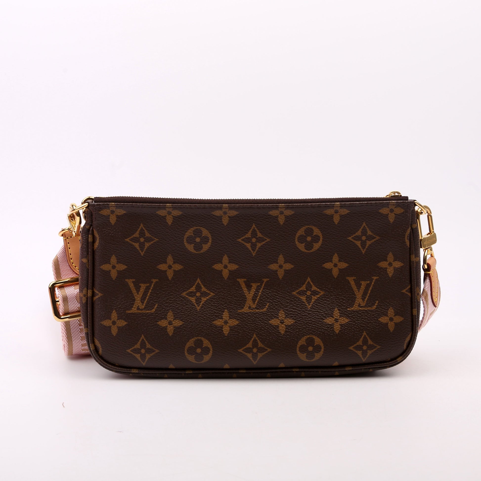 Louis Vuitton Multi Pochette Monogram Pink Clutch Bag