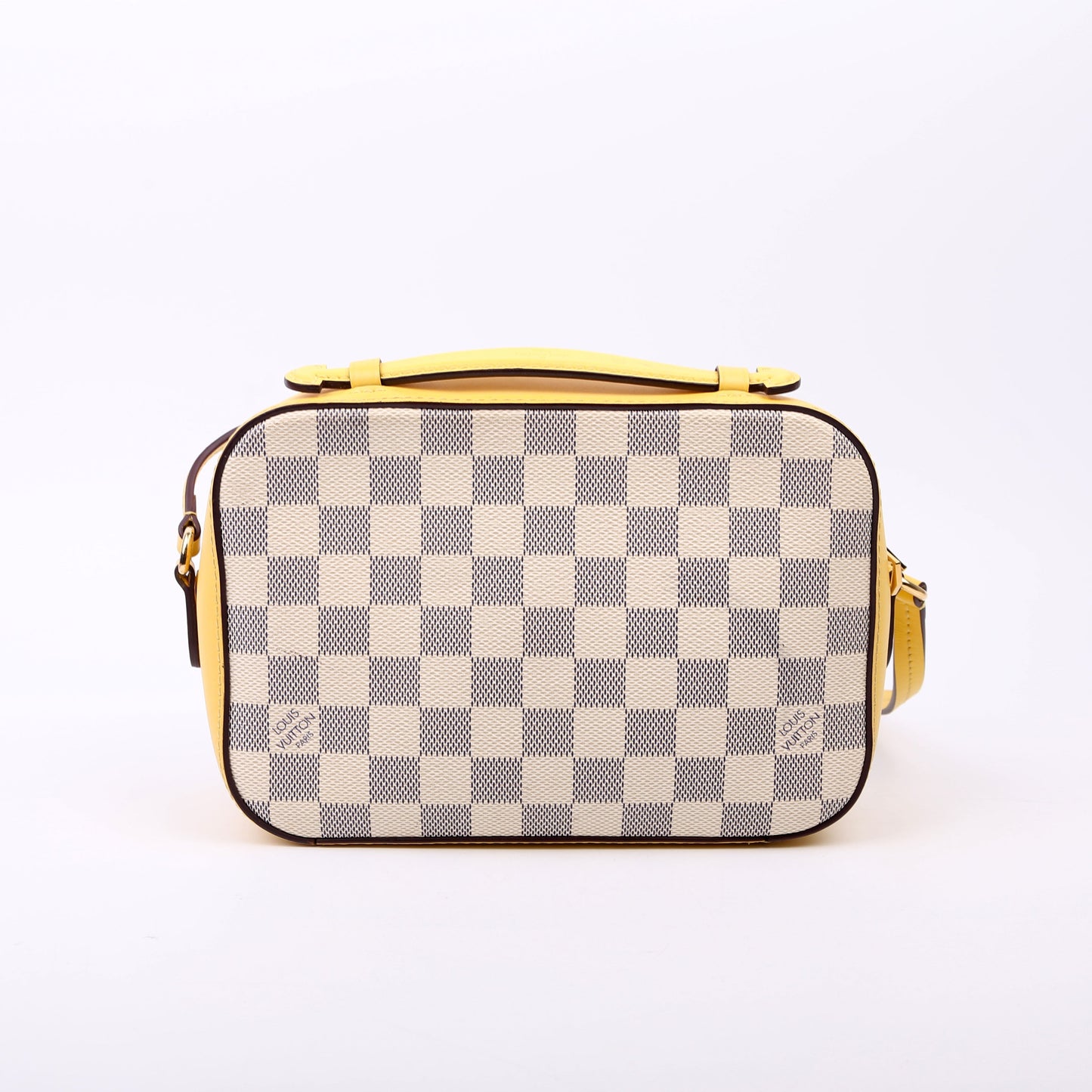 Louis Vuitton Saintonge Azur Yellow Damier Handbag