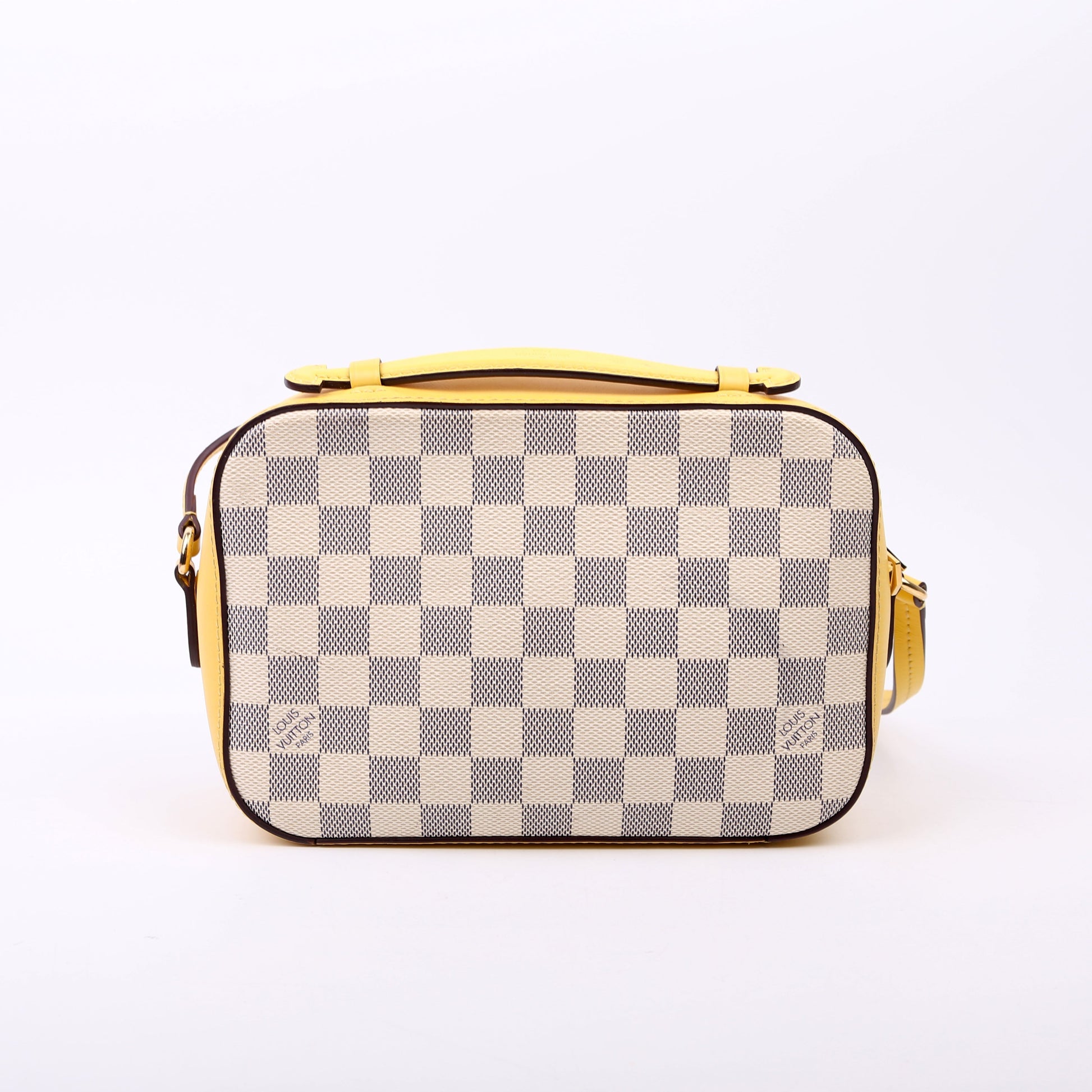 Louis Vuitton Saintonge Azur Yellow Damier Handbag