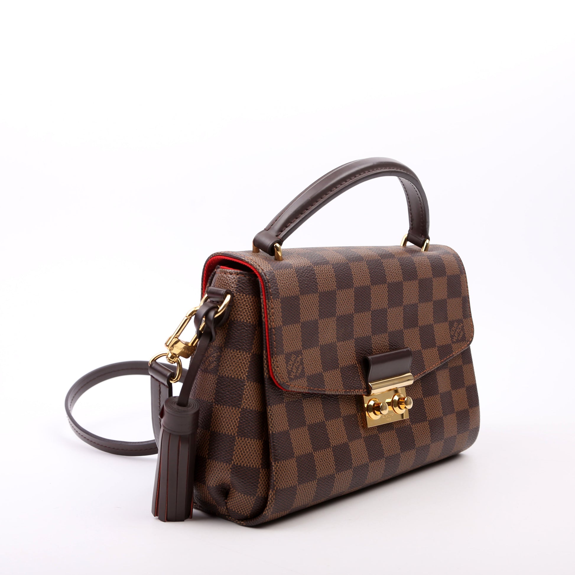 Louis Vuitton Croisette Ebene Damier Handbag Ebene 22