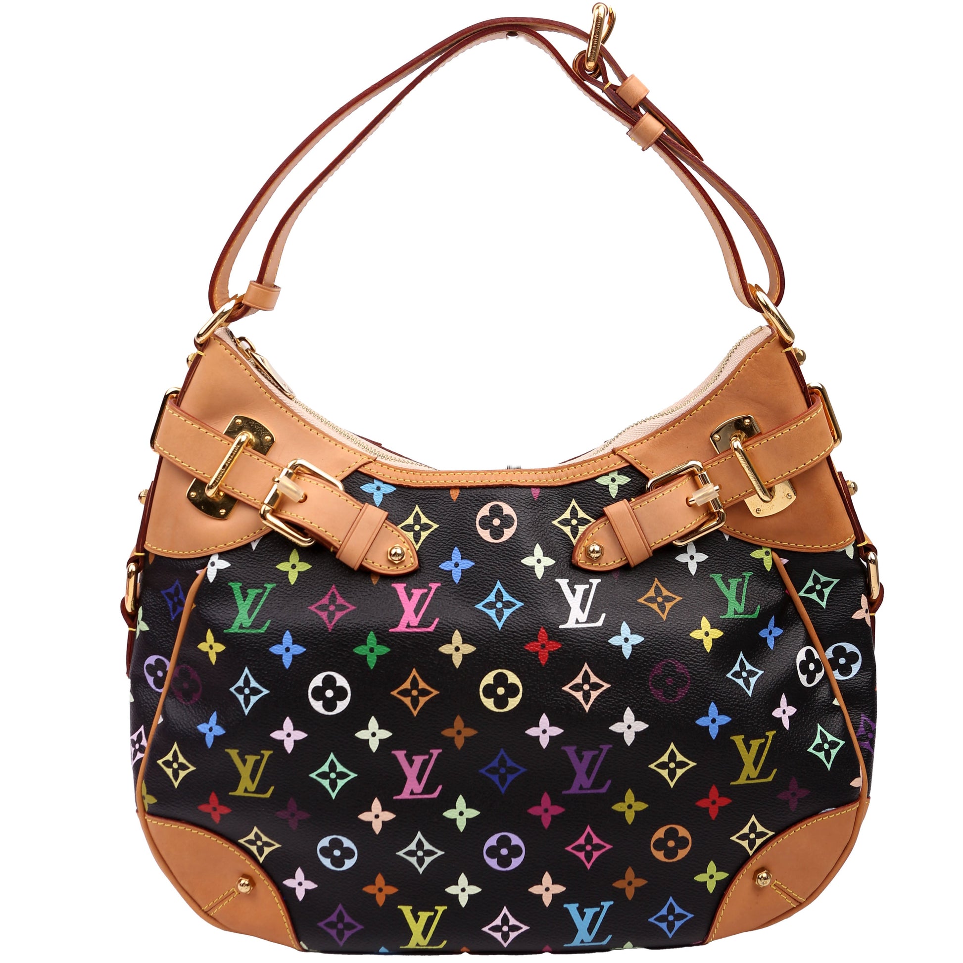 Louis Vuitton Greta Monogram Black Multicolor Handbag