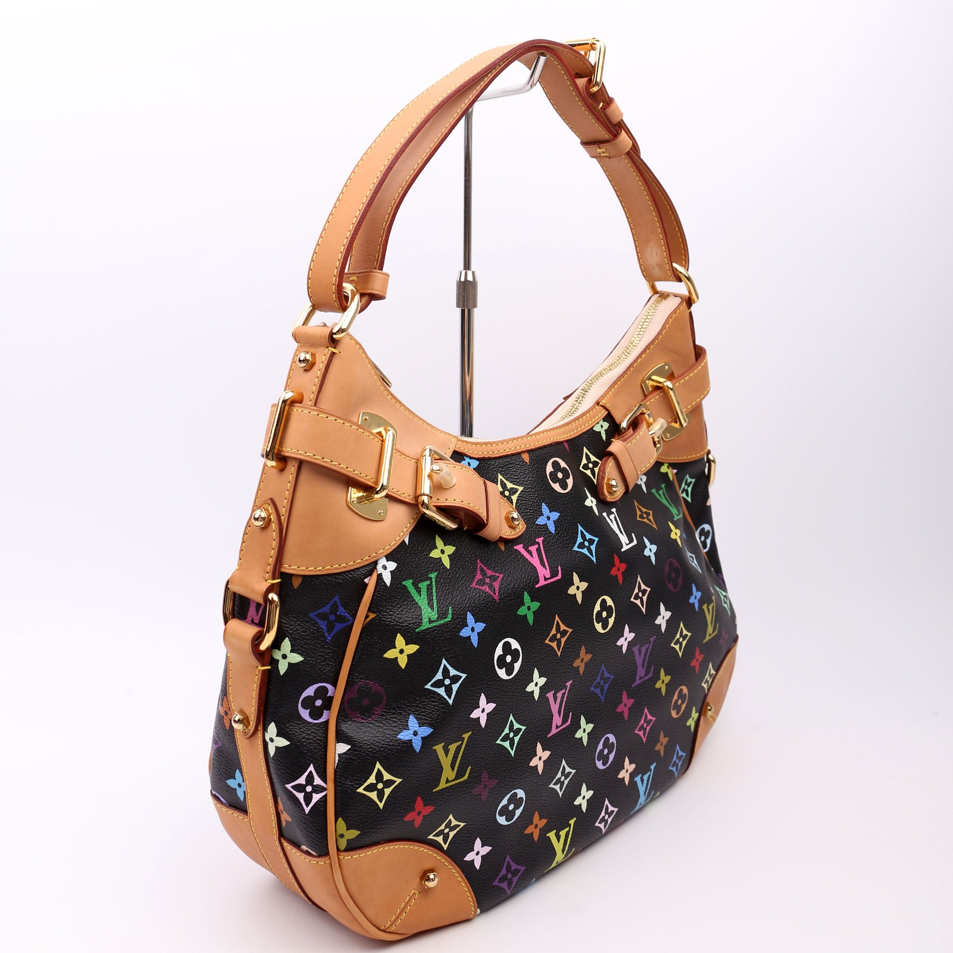 Louis Vuitton Greta Monogram Black Multicolor Handbag