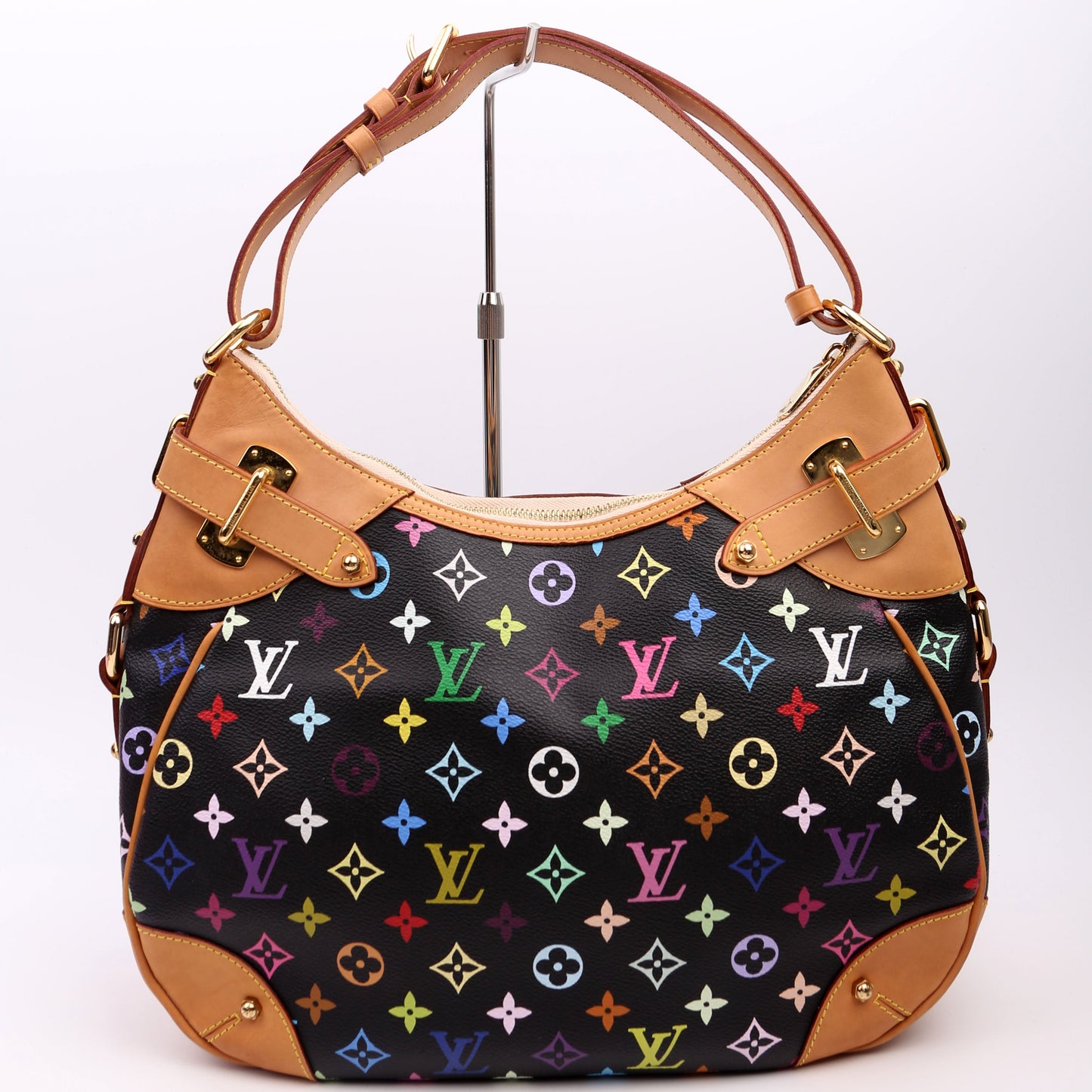 Louis Vuitton Greta Monogram Black Multicolor Handbag