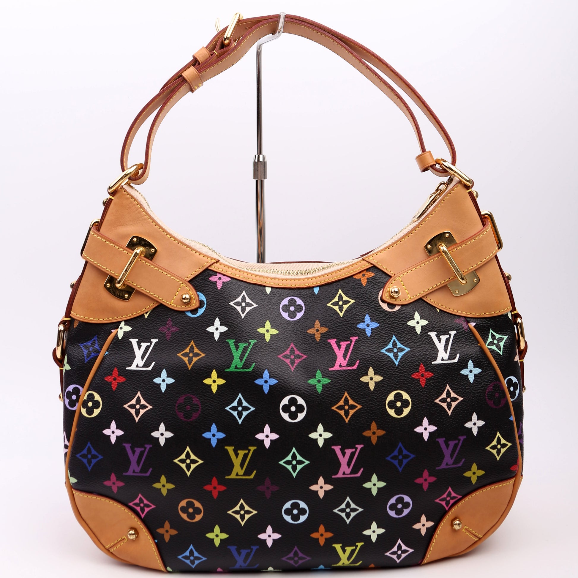 Louis Vuitton Greta Monogram Black Multicolor Handbag