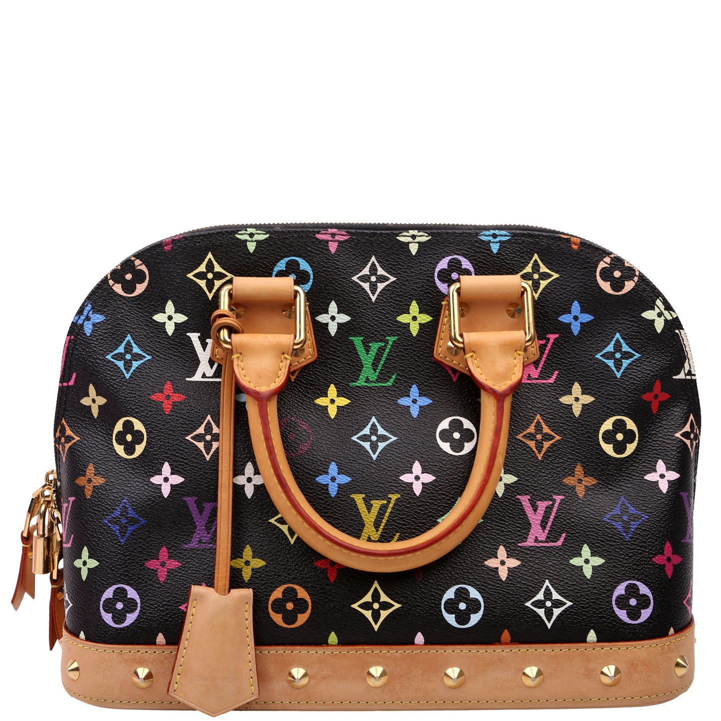 Louis Vuitton Alma PM Monogram Black Multicolor Handbag