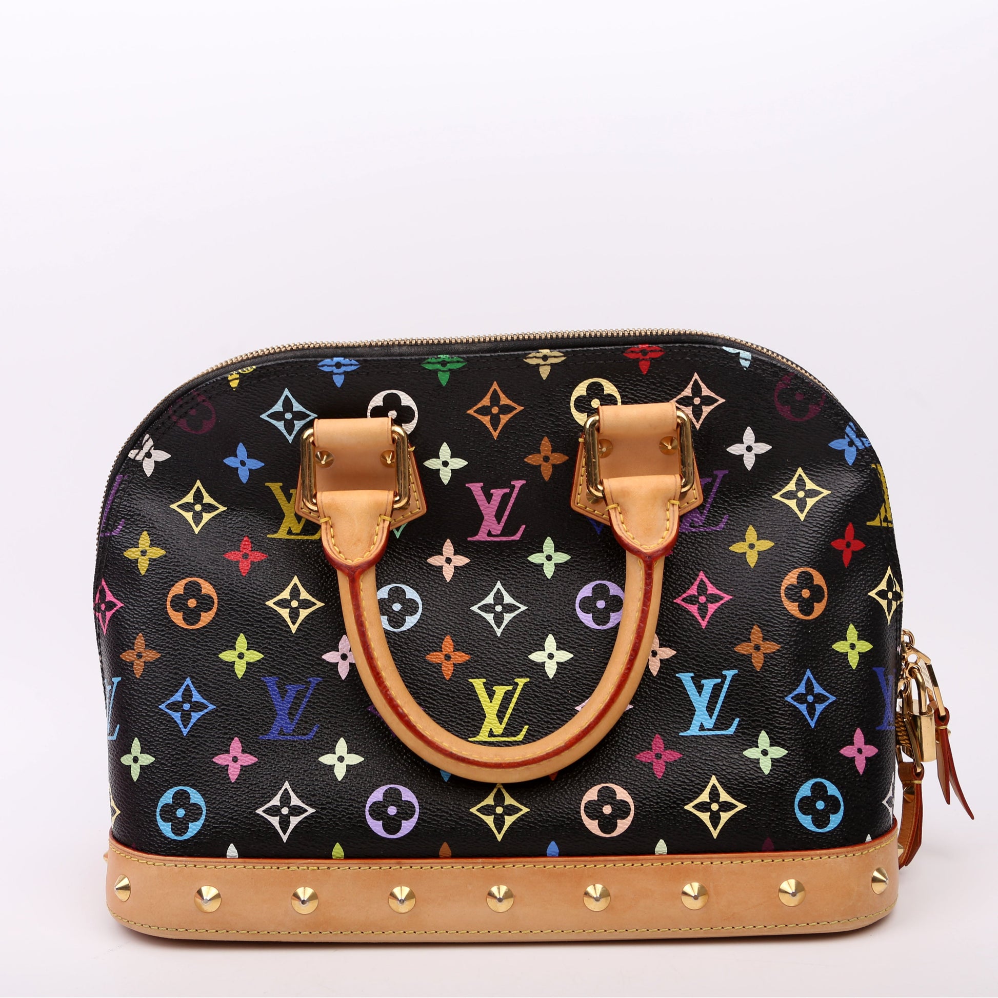 Louis Vuitton Alma PM Monogram Black Multicolor Handbag