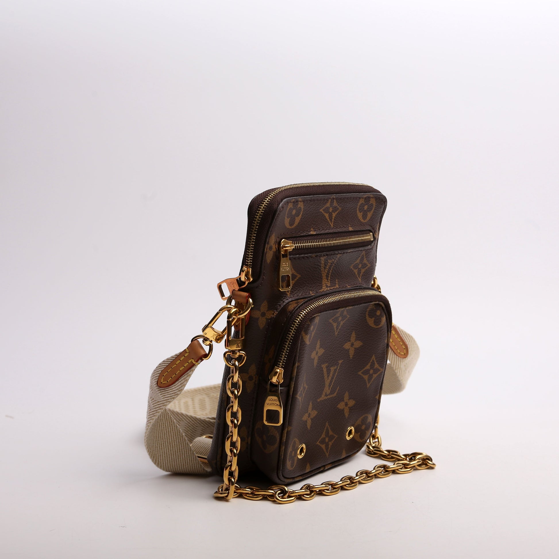 Louis Vuitton Utility Phone Sleeve Monogram Handbag Monogram 10