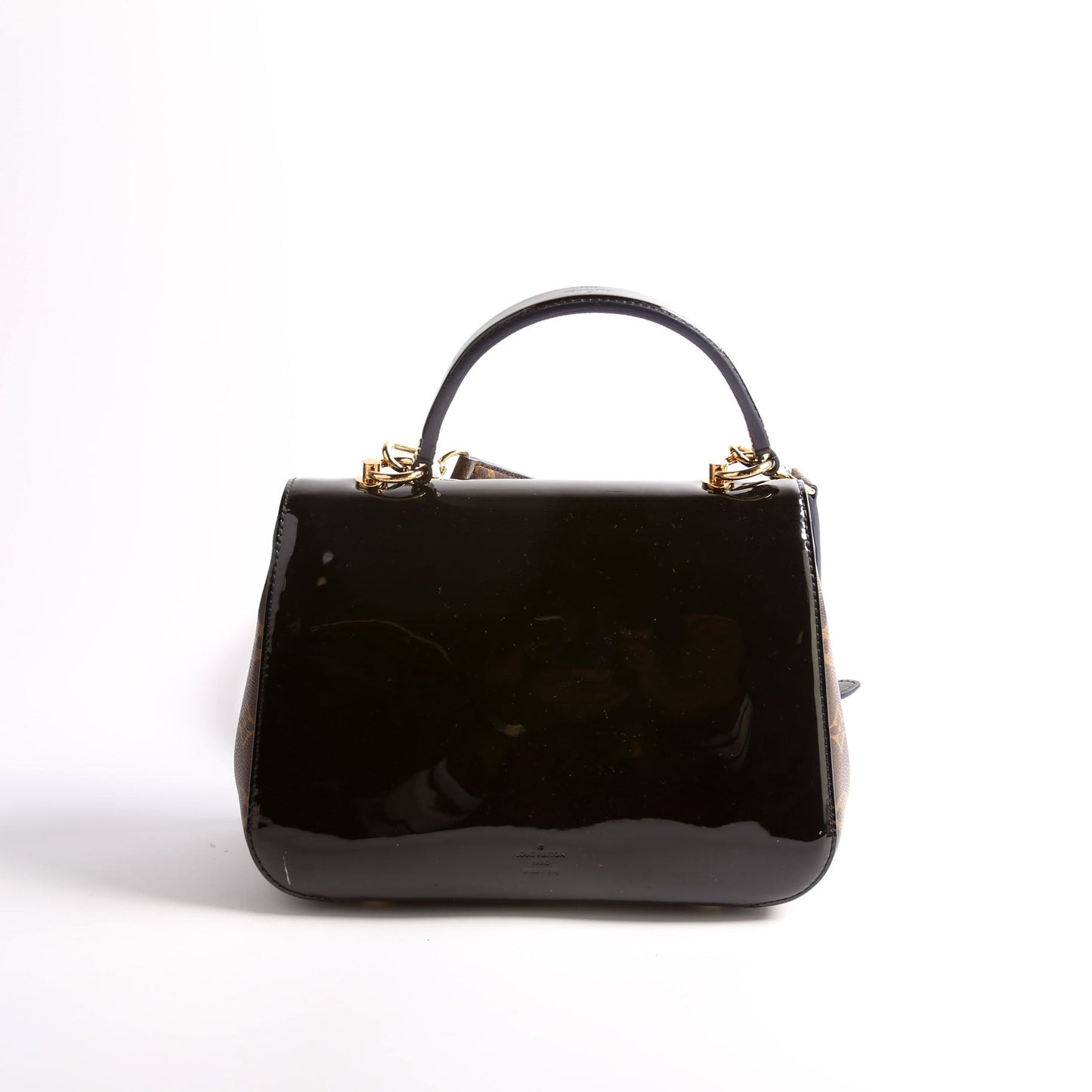 Louis Vuitton Cherrywood PM Patent Monogram Handbag