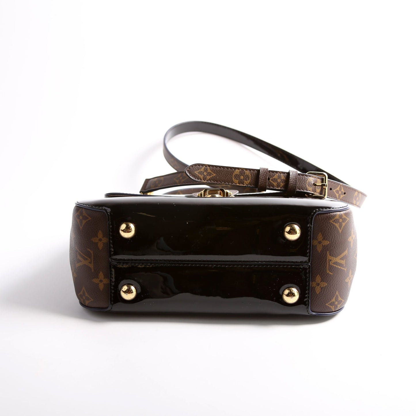 Louis Vuitton Cherrywood PM Patent Monogram Handbag
