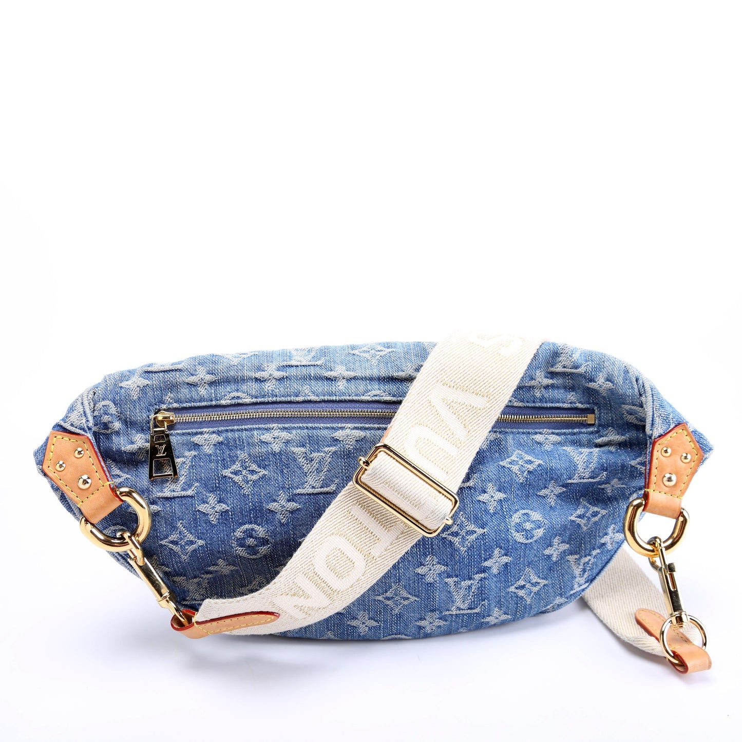 Louis Vuitton High Rise Bumbag Denim Monogram Handbag
