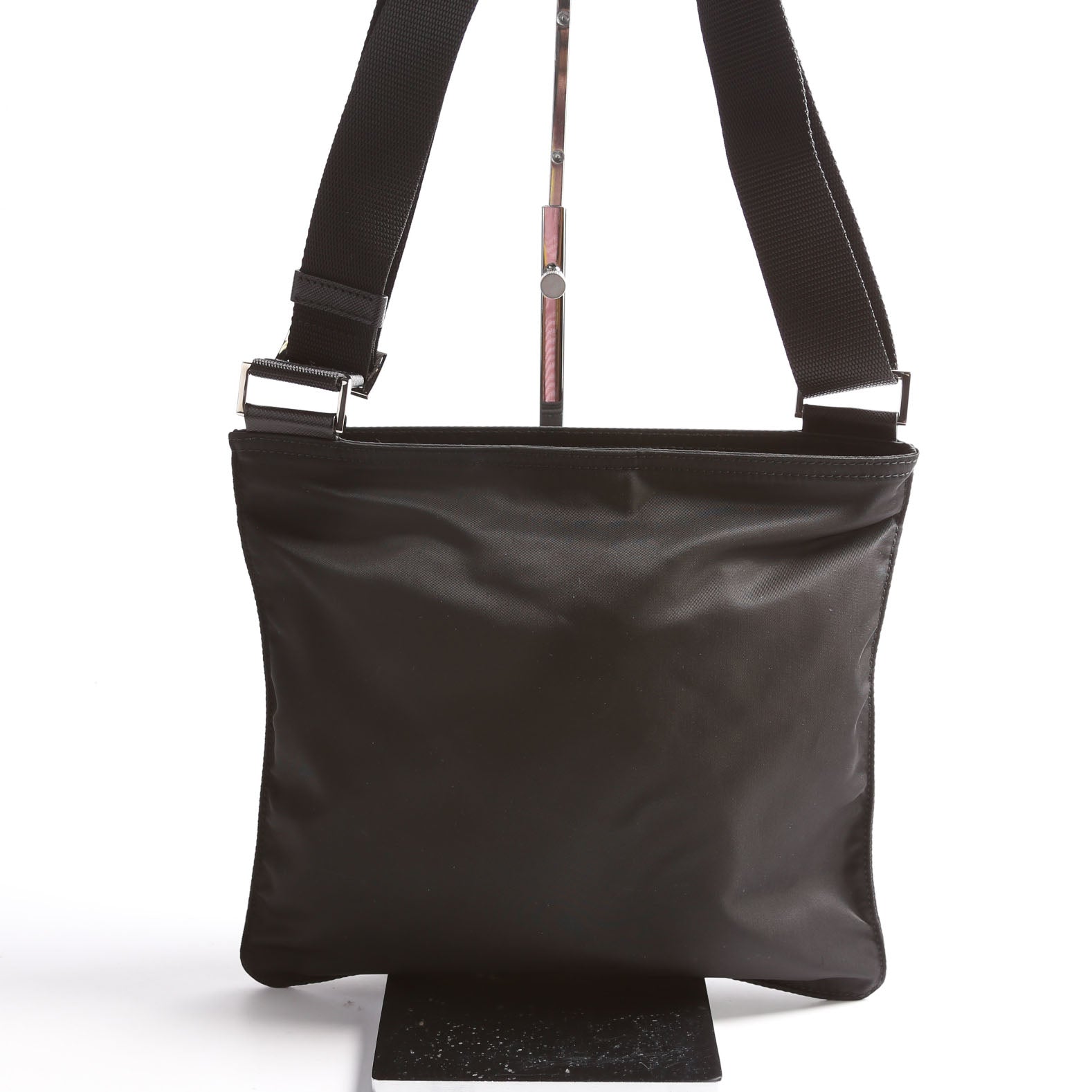 Prada Re Saffiano Shoulder Bag Nylon Black