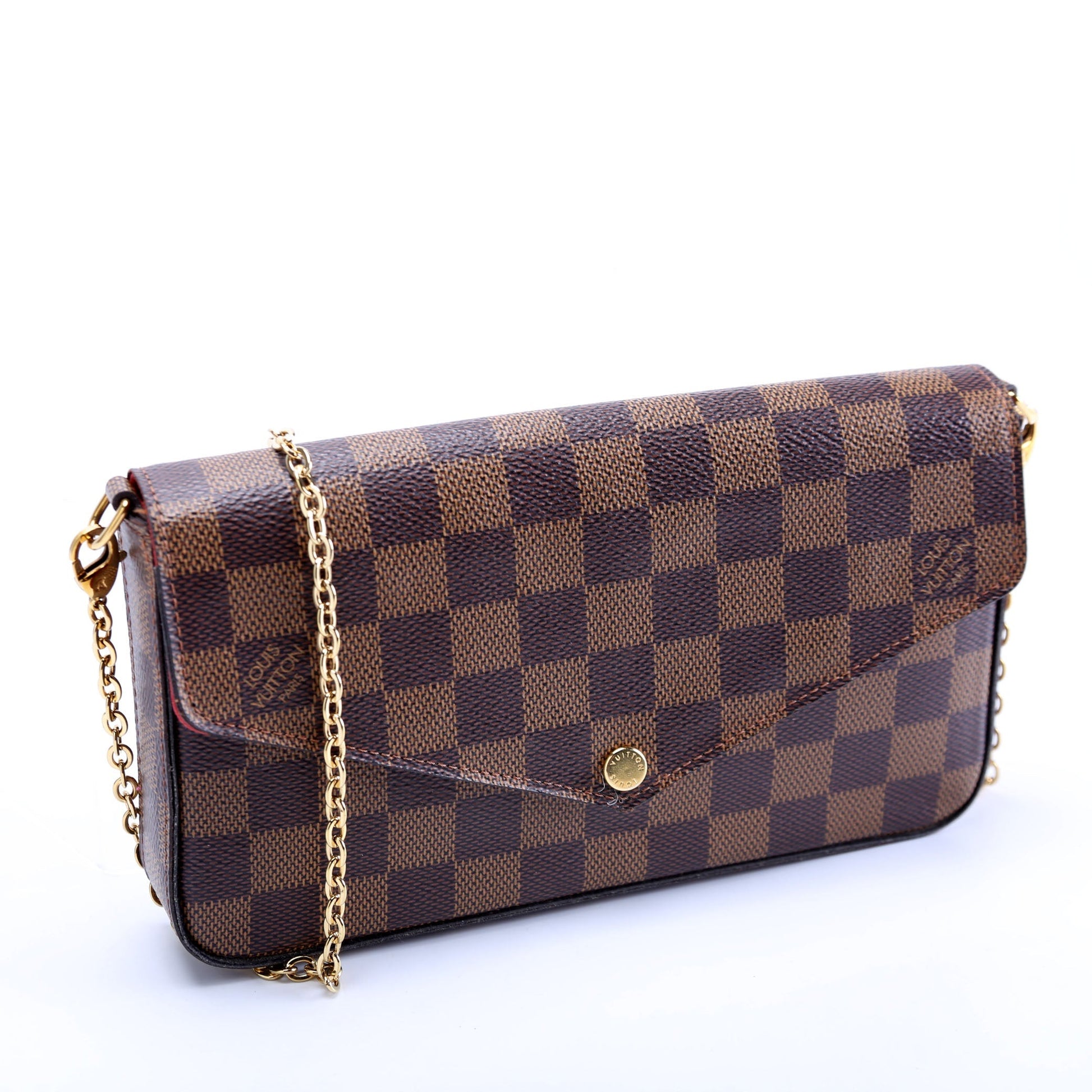 Louis Vuitton Pochette Felicie Ebene Clutch Bag Ebene 4