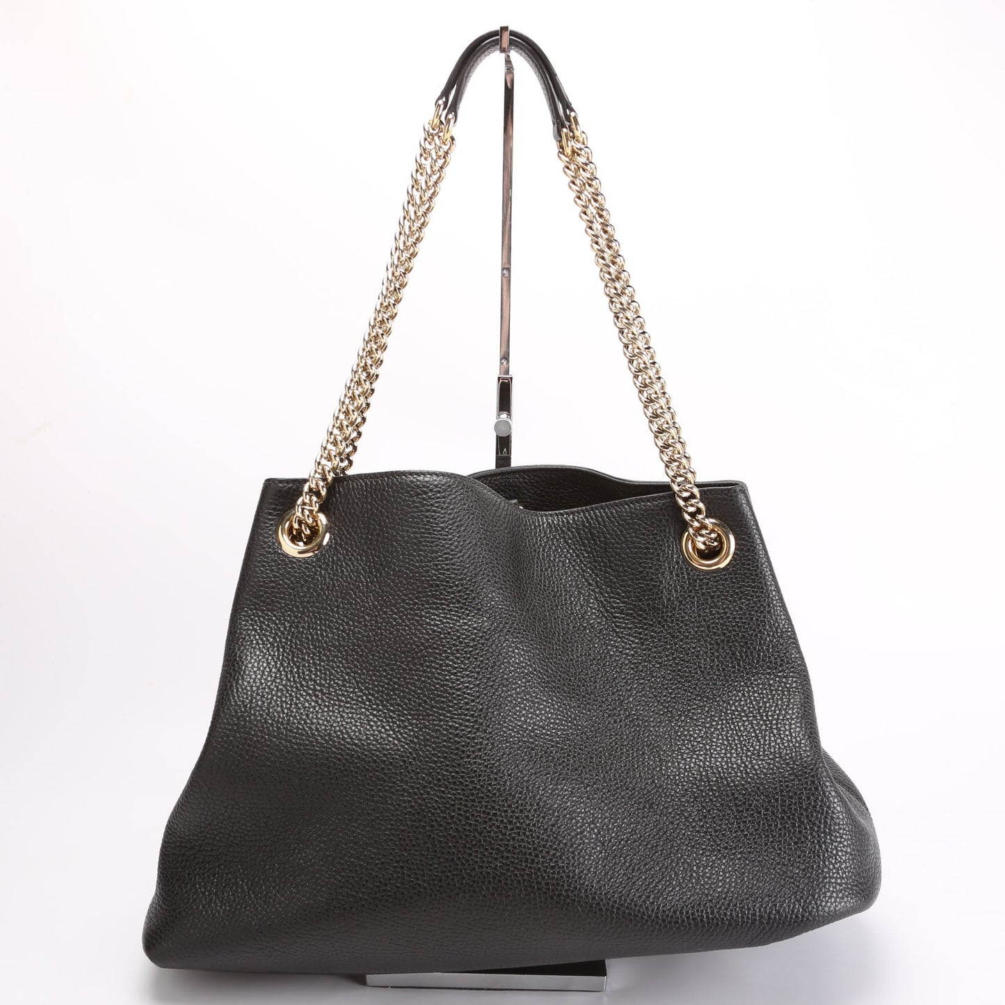 Gucci Soho Newer Black Chain Tote Bag Black 2