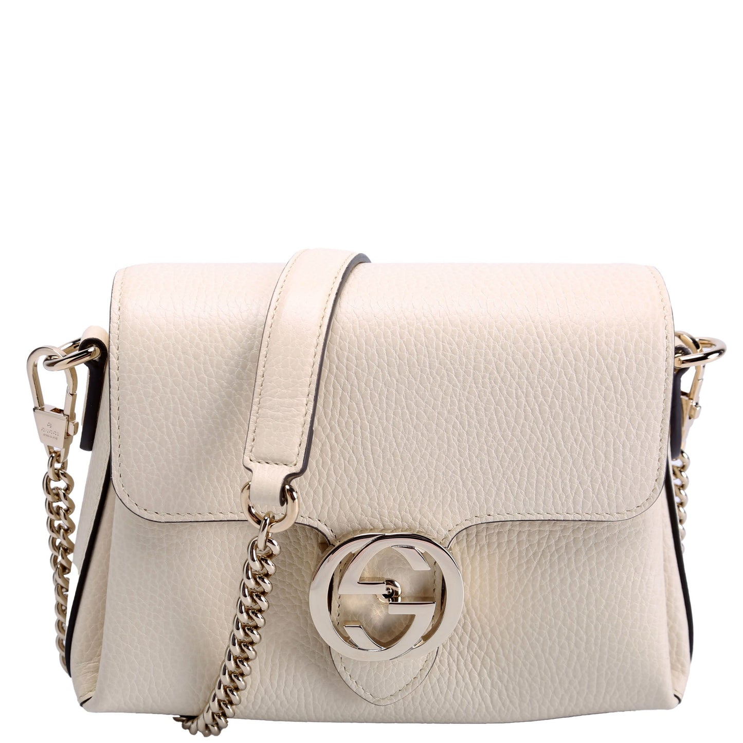 Gucci Interlock Cream Small Crossbody Bag