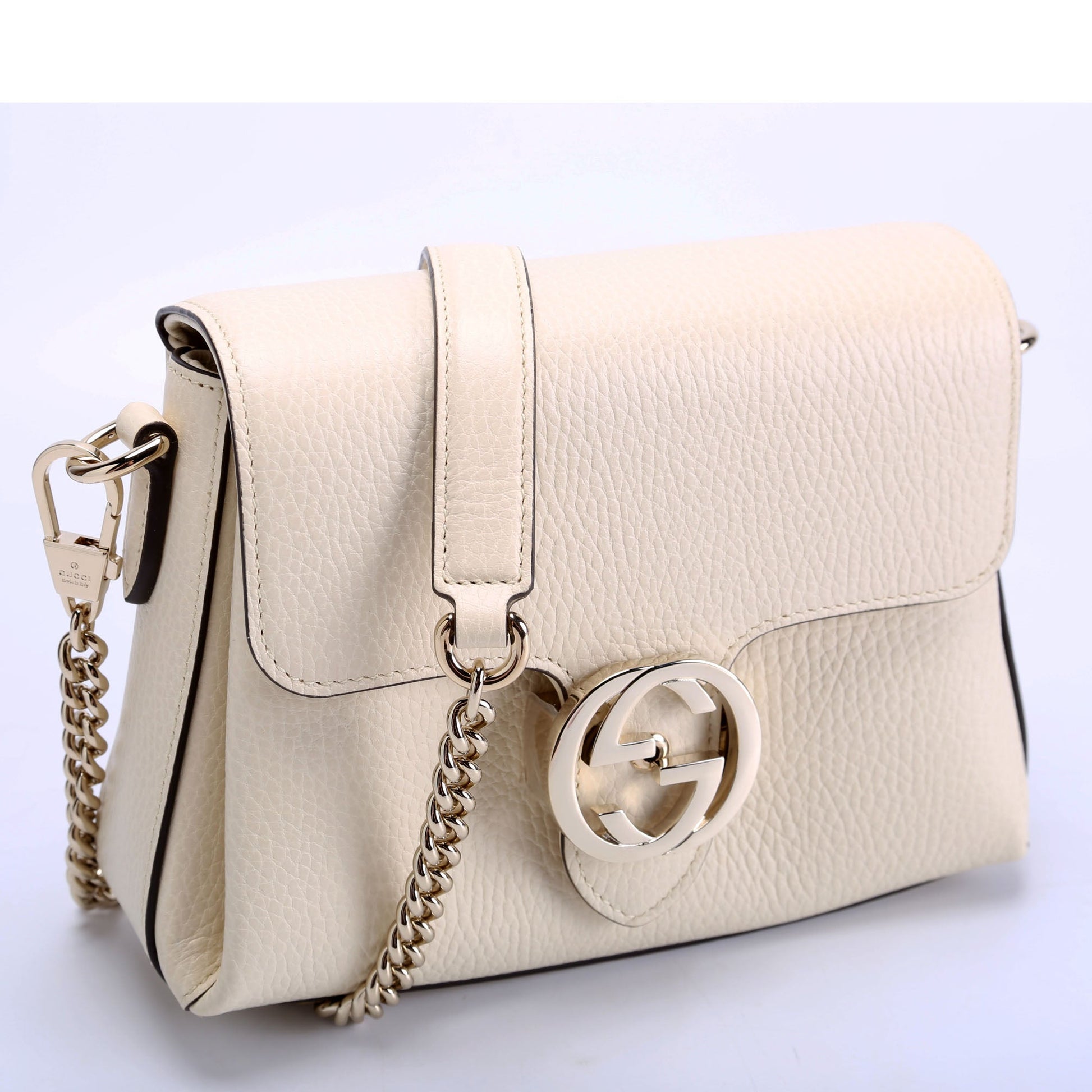 Gucci Interlock Cream Small Crossbody Bag