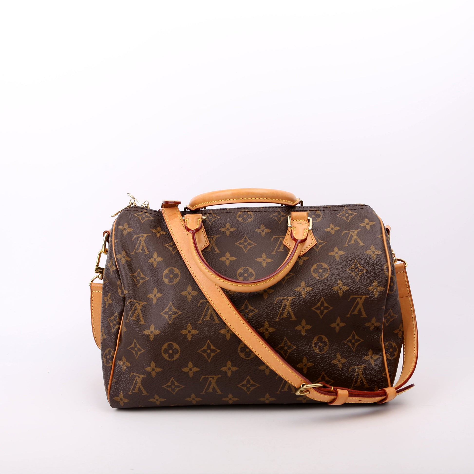 Louis Vuitton Speedy 30 Bandouliere Monogram Handbag Monogram 40