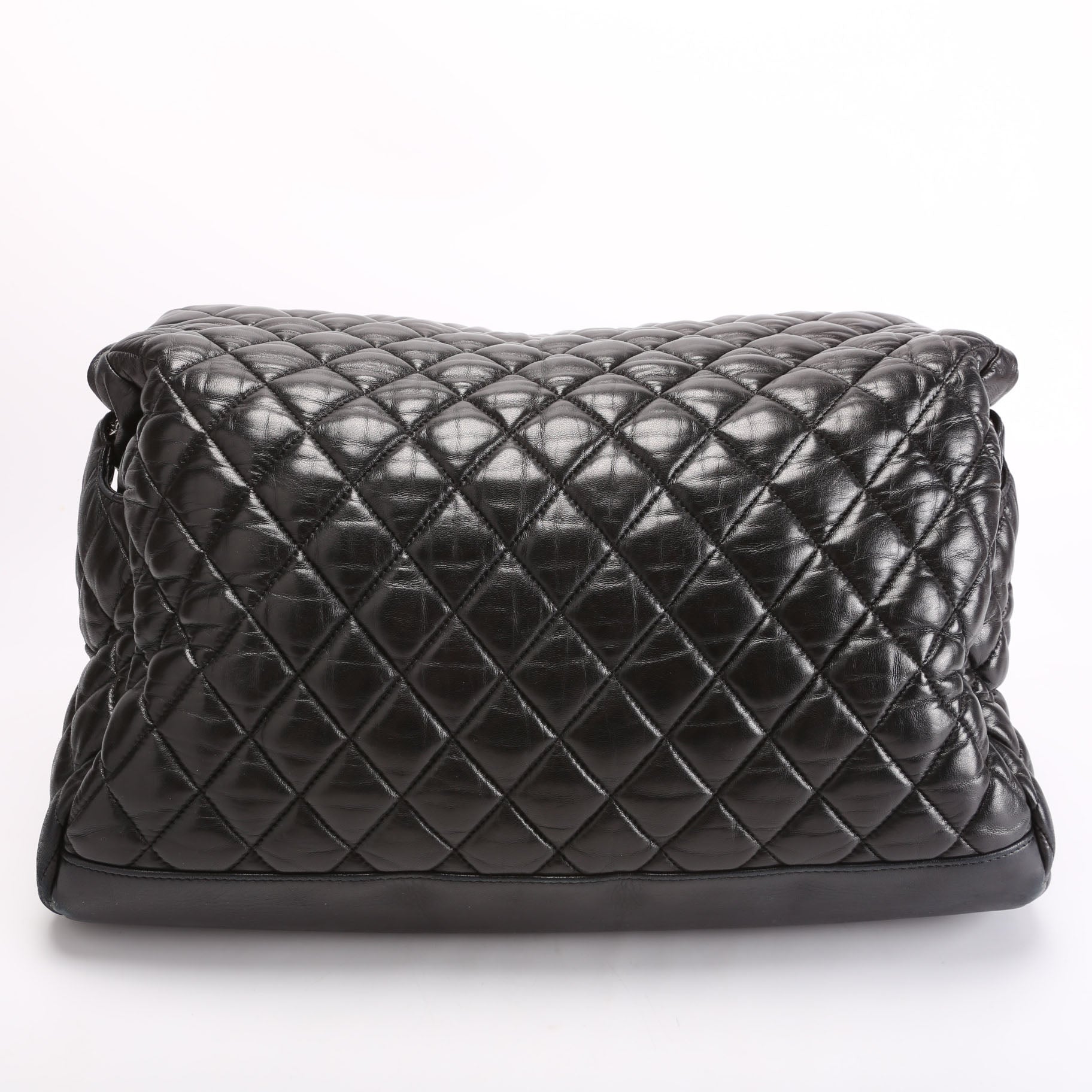 Chanel Paris-Moscow Square Kremlin Fold-Over Lambskin 12M Black Red Handbag