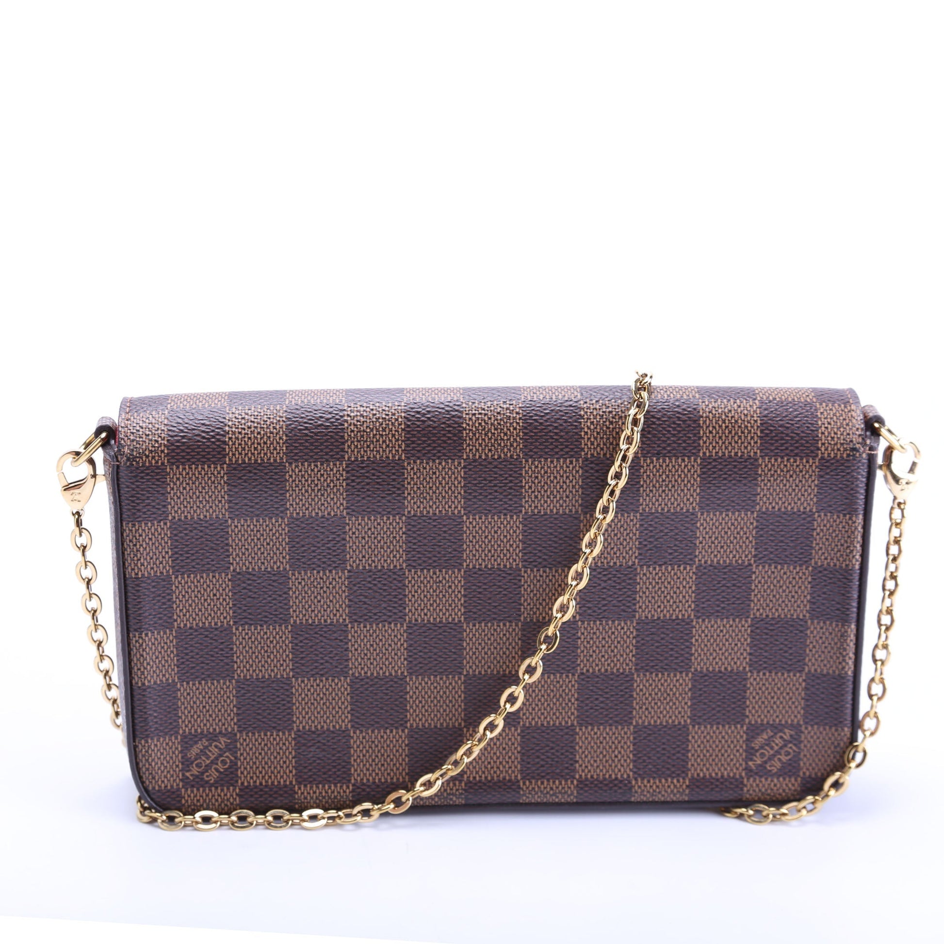 Louis Vuitton Pochette Felicie Ebene Damier Clutch Bag Ebene 13