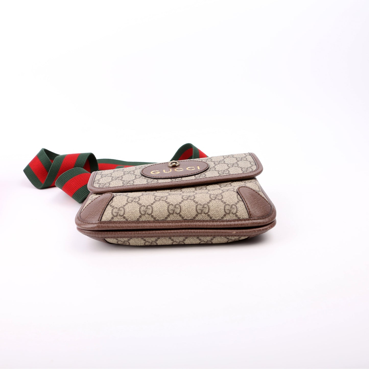 Gucci GG Supreme Neo Messenger Brown Small Travel Bag