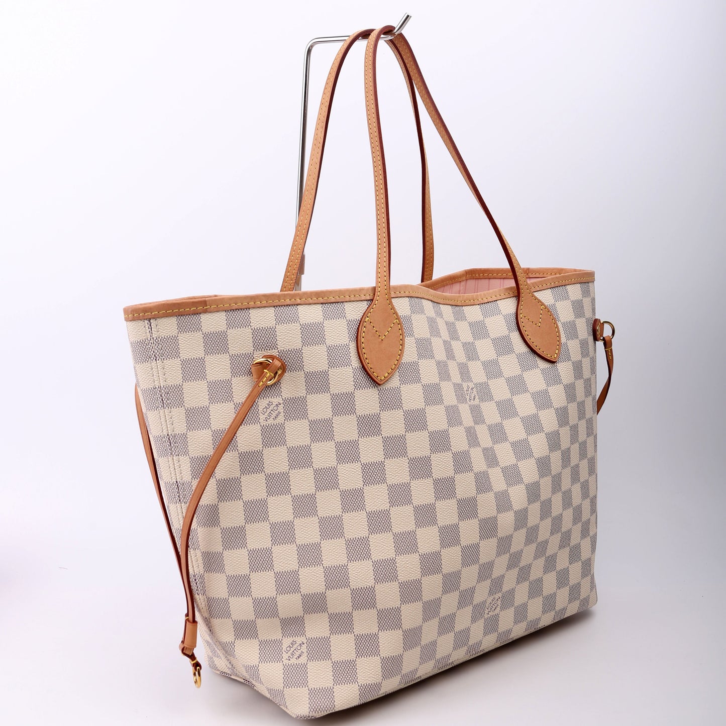 Louis Vuitton Neverfull MM Azur Damier Pink Wallet Case