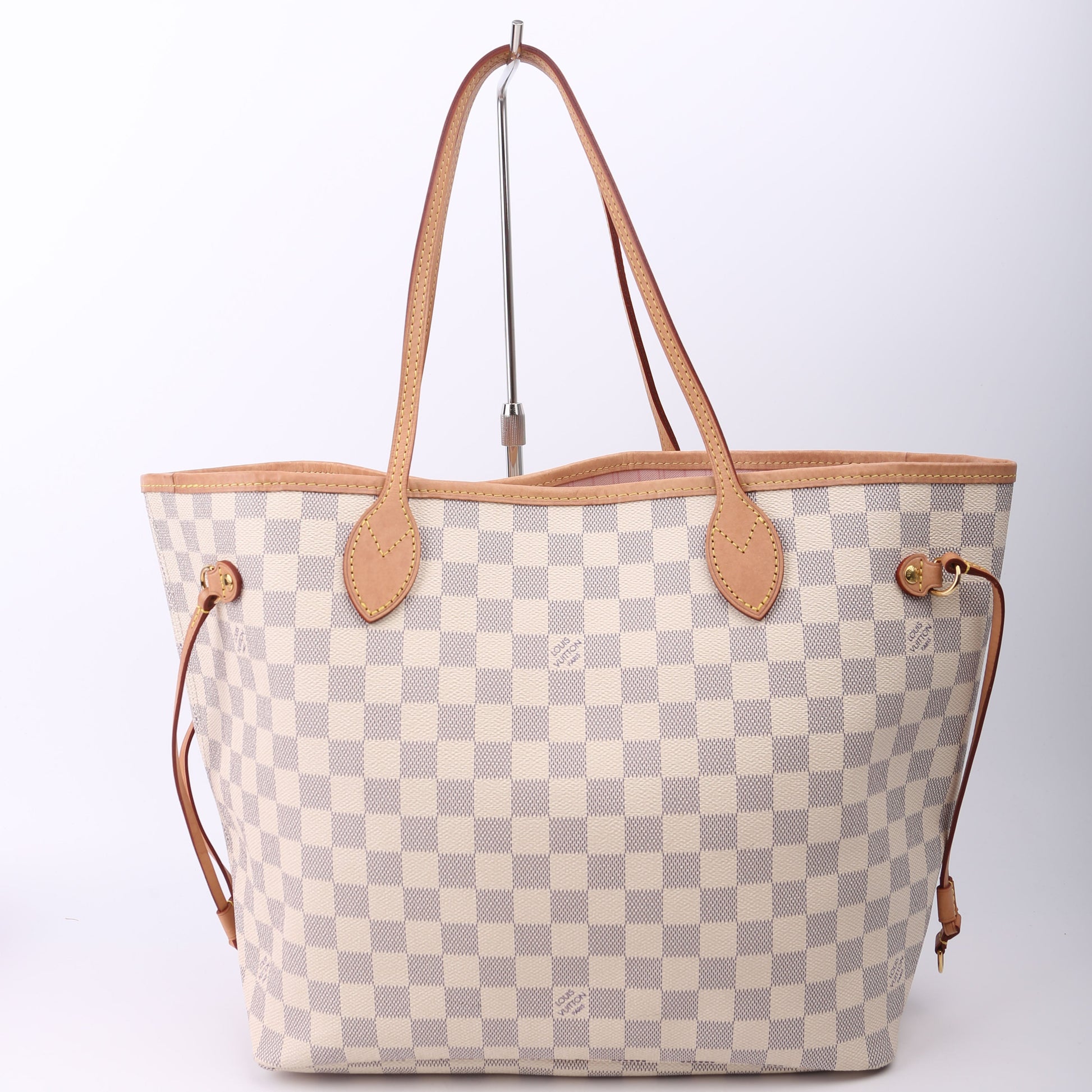 Louis Vuitton Neverfull MM Azur Damier Pink Wallet Case