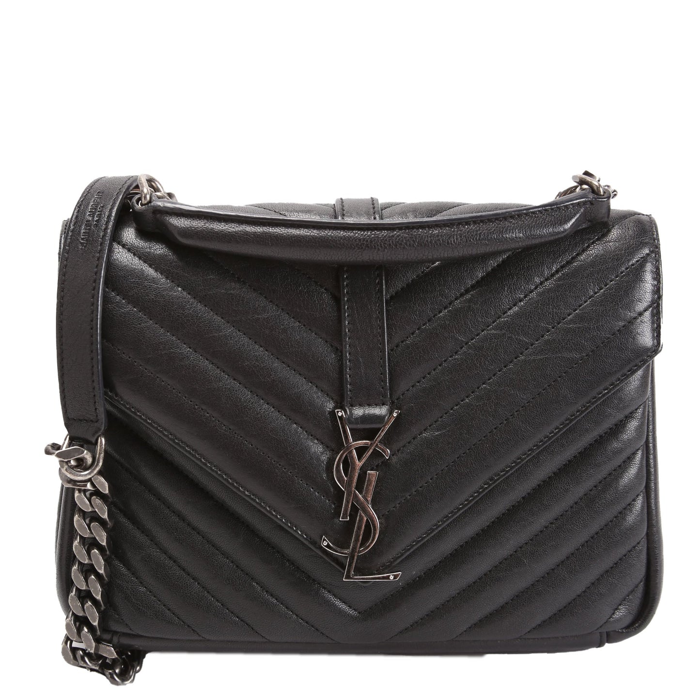 YSL Saint Laurent Saint Laurent College Bag Black Medium Travel Bag