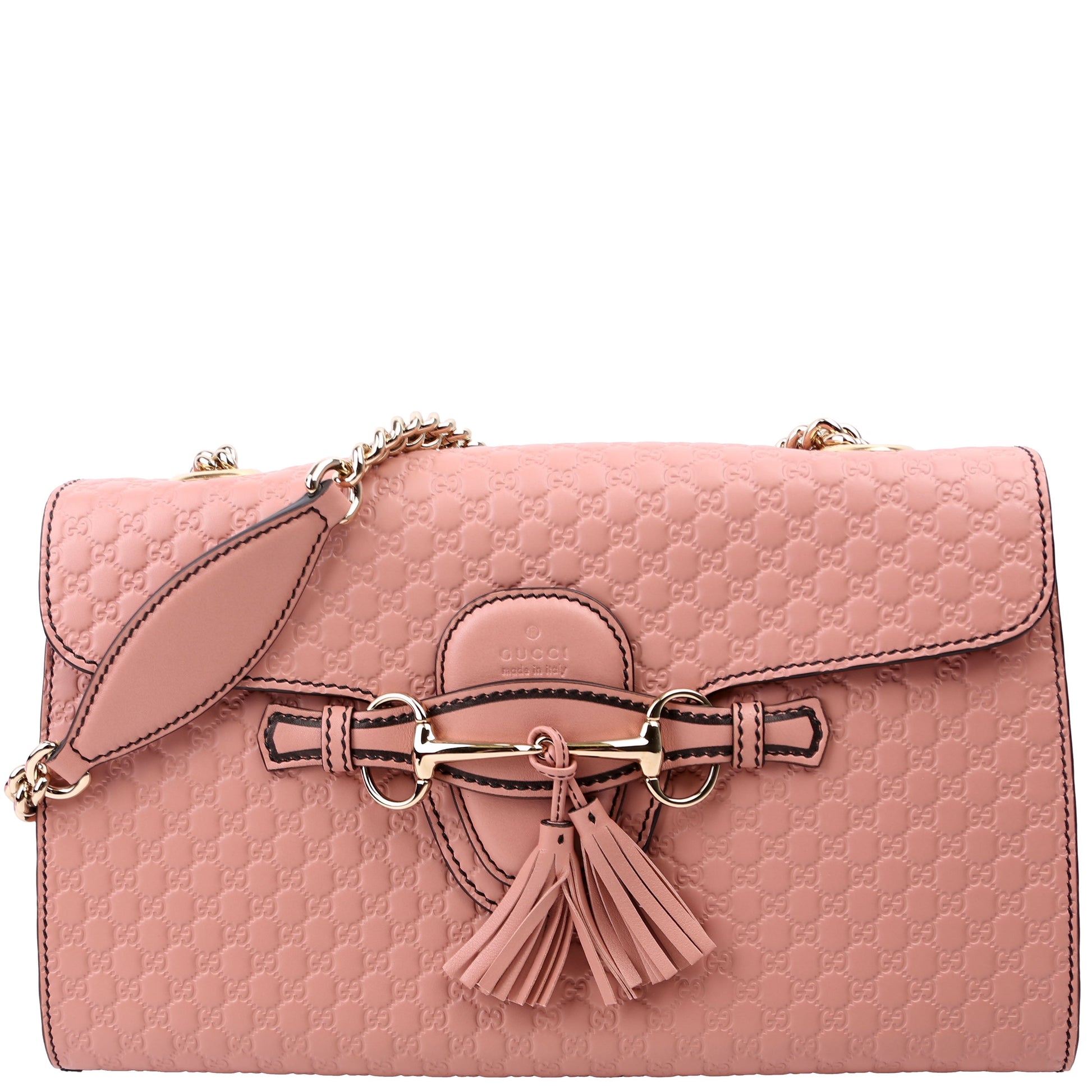 Gucci Emily Micro Pink Medium Chain Travel Bag