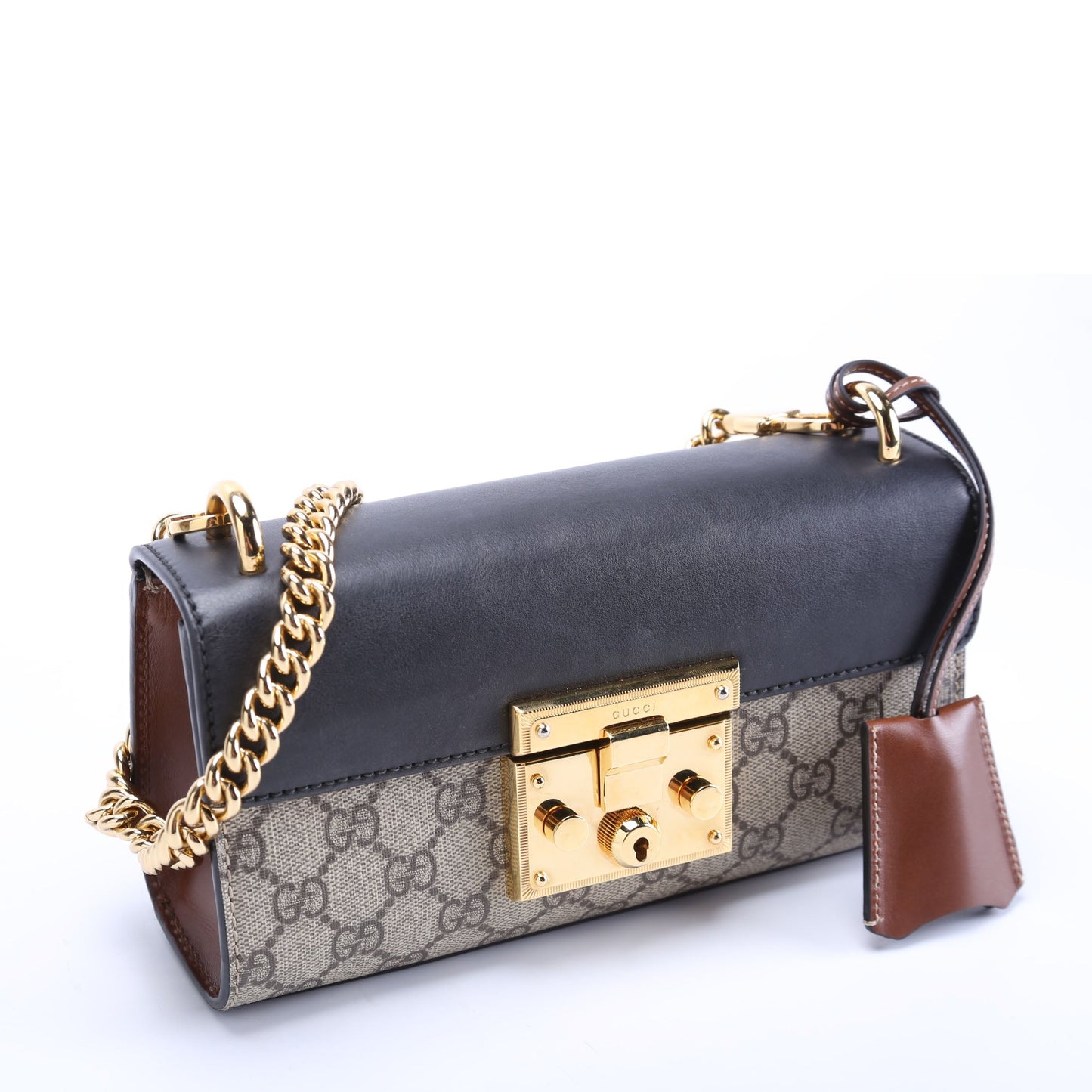 Gucci GG Supreme Padlock Mini Shoulder Bag