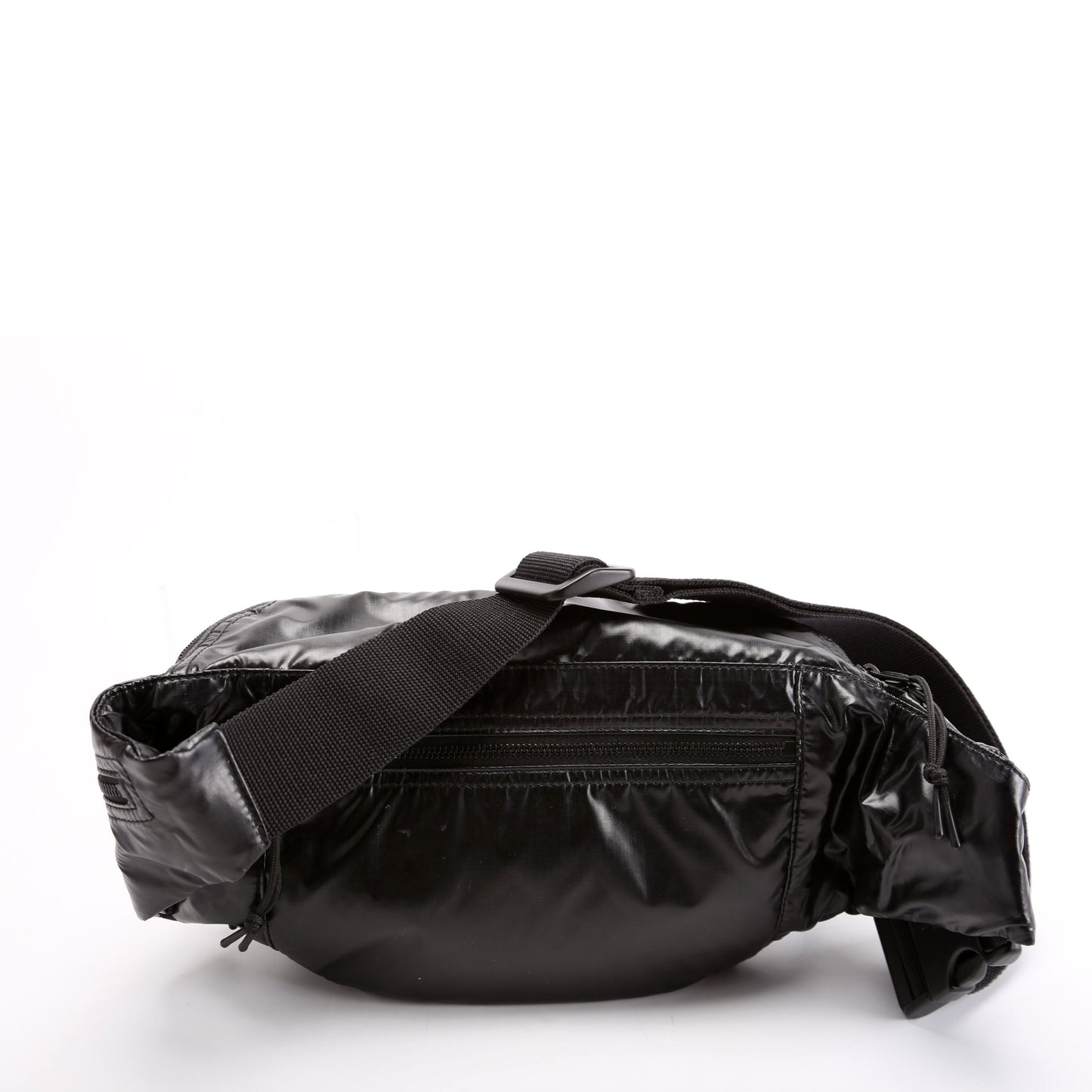 YSL Saint Laurent Ripstop Body Belt Bag Nylon Black Logo