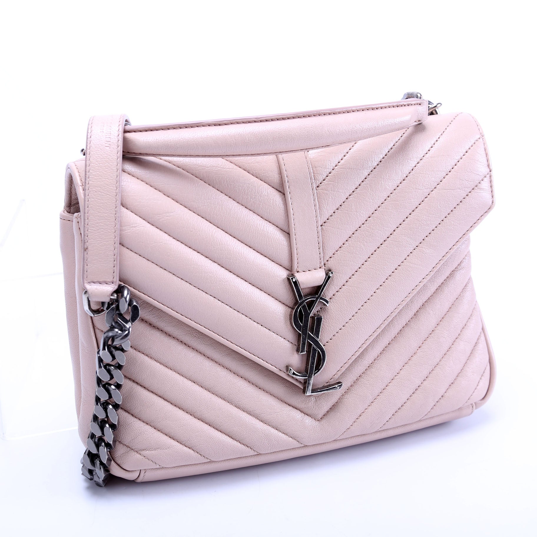 YSL Saint Laurent Saint Laurent College Taupe Bag Medium Travel Bag